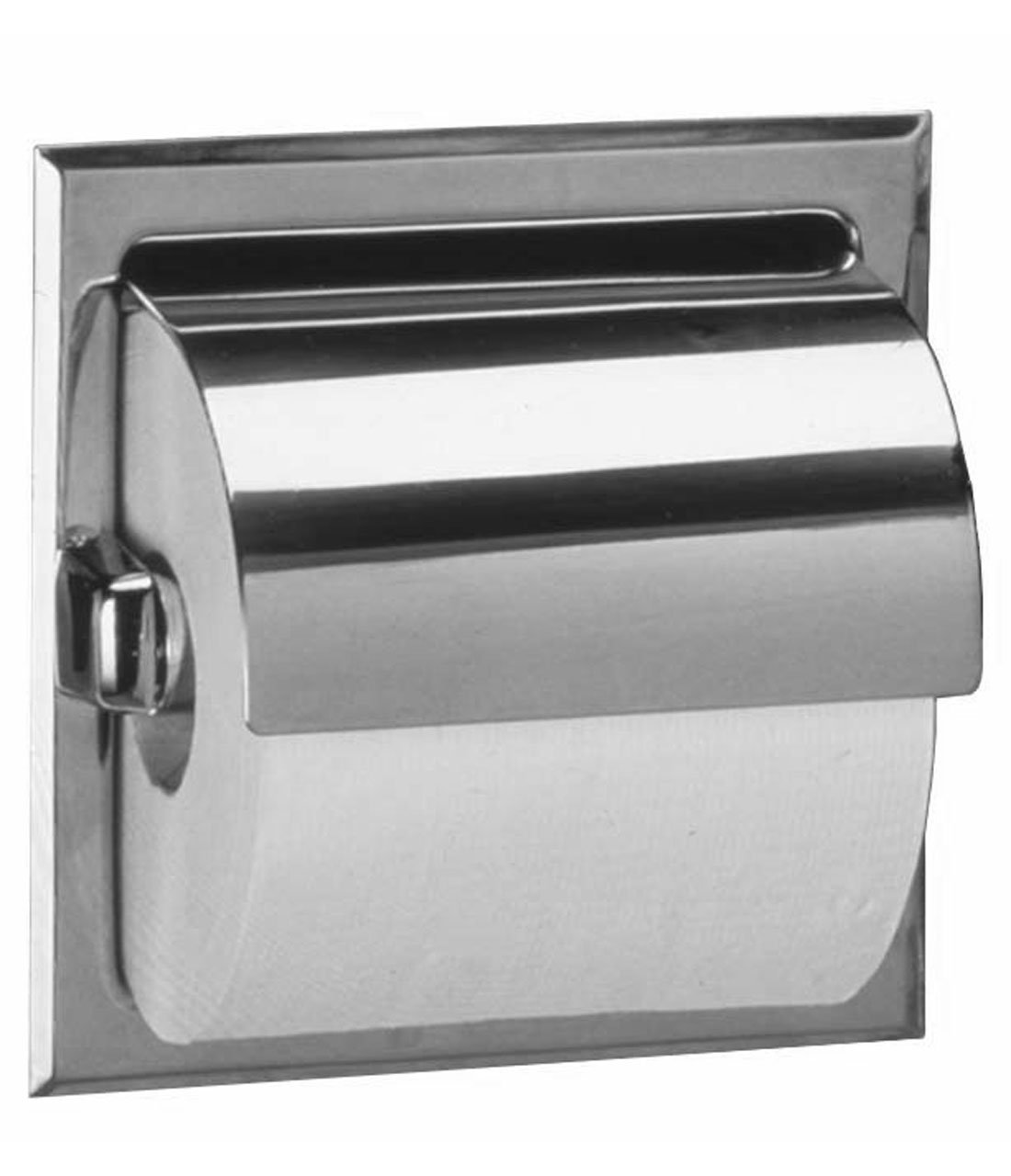 Bobrick Stainless Steel Toilet Paper Holder - Satin Polished Finish for Bathroom & Restroom - Durable & Stylish Bath Accessory for Home, Office, and Commercial Use