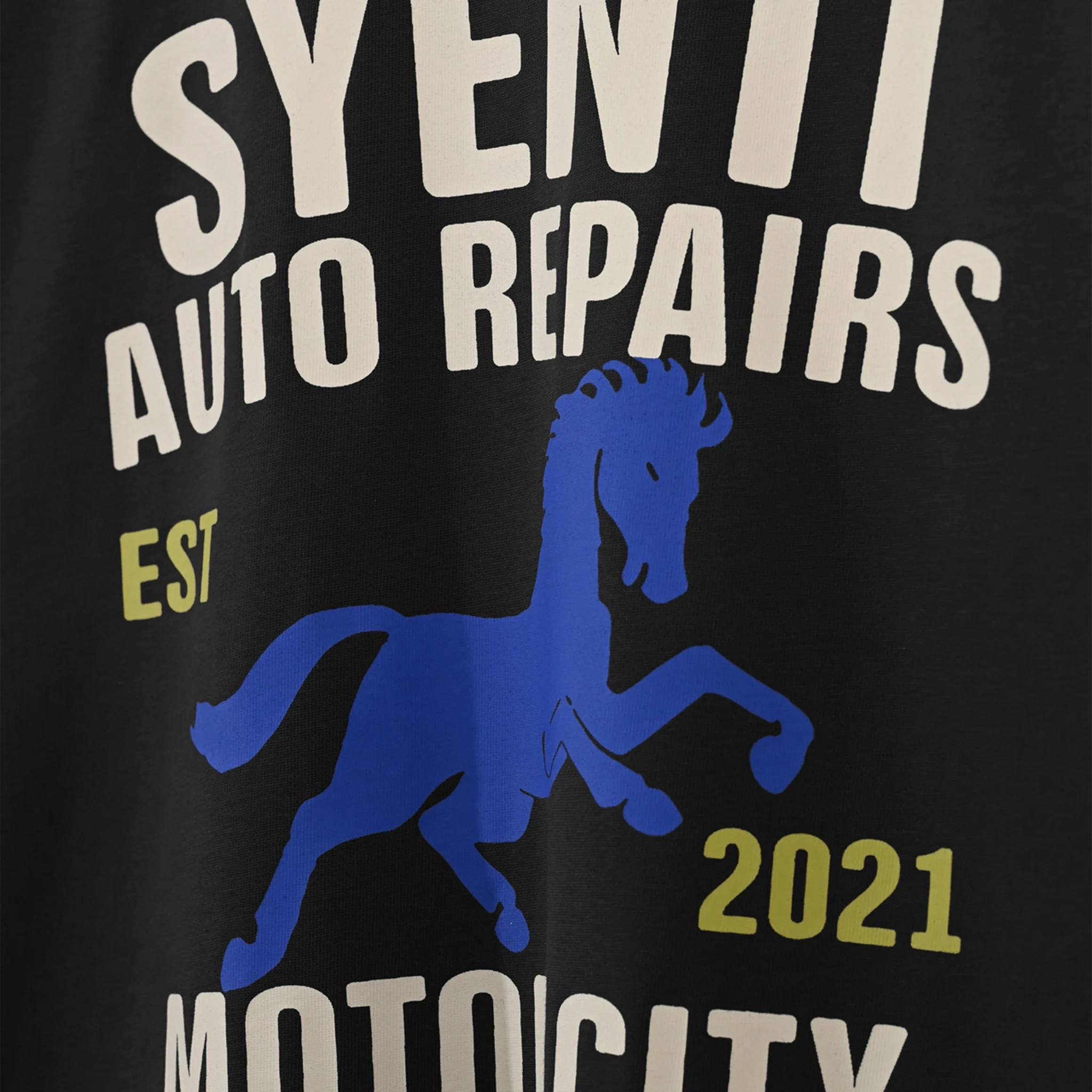 Syenti Motor City Long Sleeve Dark Grey T-Shirt for Men - Comfortable Casual Wear for Urban Street Style & Motorcycle Riding