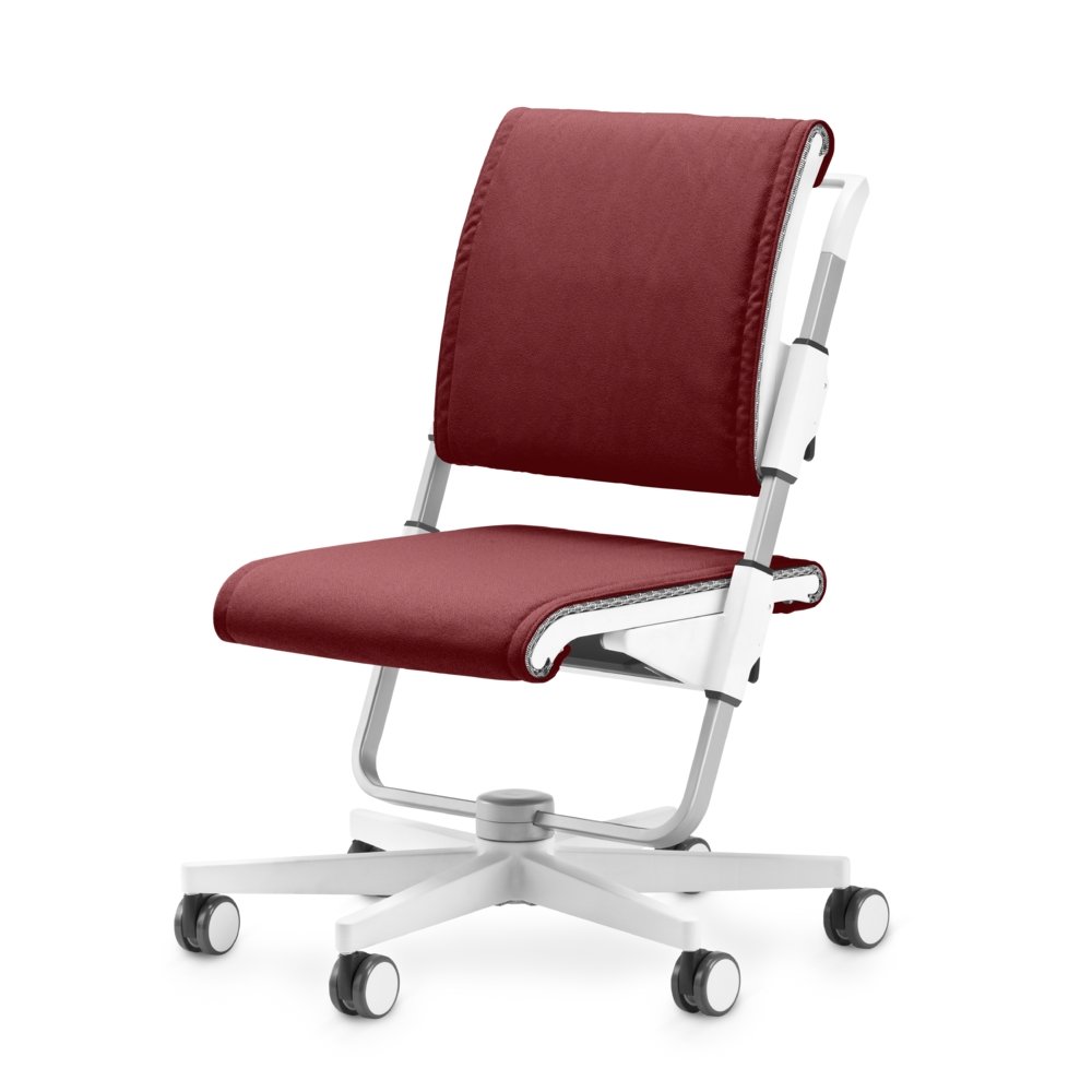 Moll Scooter Chair - White | Foldable Rolling Stool for Home, Office & Workshop | Compact Mobility Seat with Wheels for Easy Movement