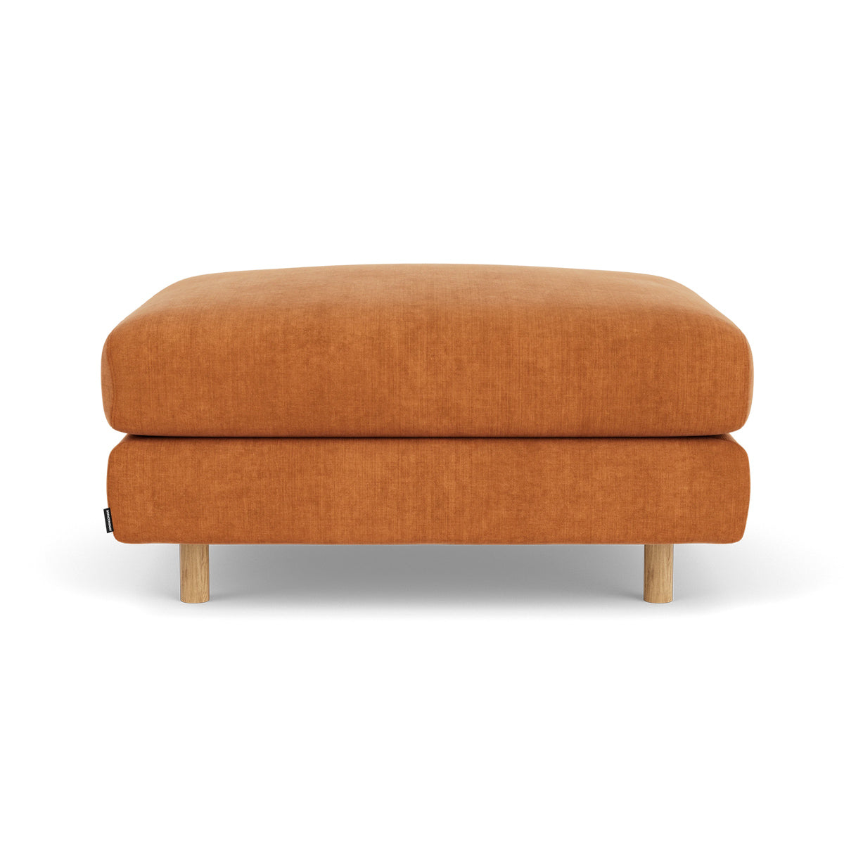 Dylan Fabric Ottoman - Soft and Stylish Footrest, Storage Bench, Living Room Accent Piece - Perfect for Small Spaces, Bedroom, or Lounge Area