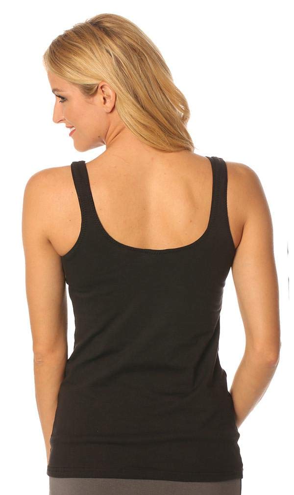 Majamas Organic Cozy Cami - Soft Sleeveless Maternity & Nursing Tank Top for Pregnancy & Breastfeeding | Comfortable Everyday Wear for Moms