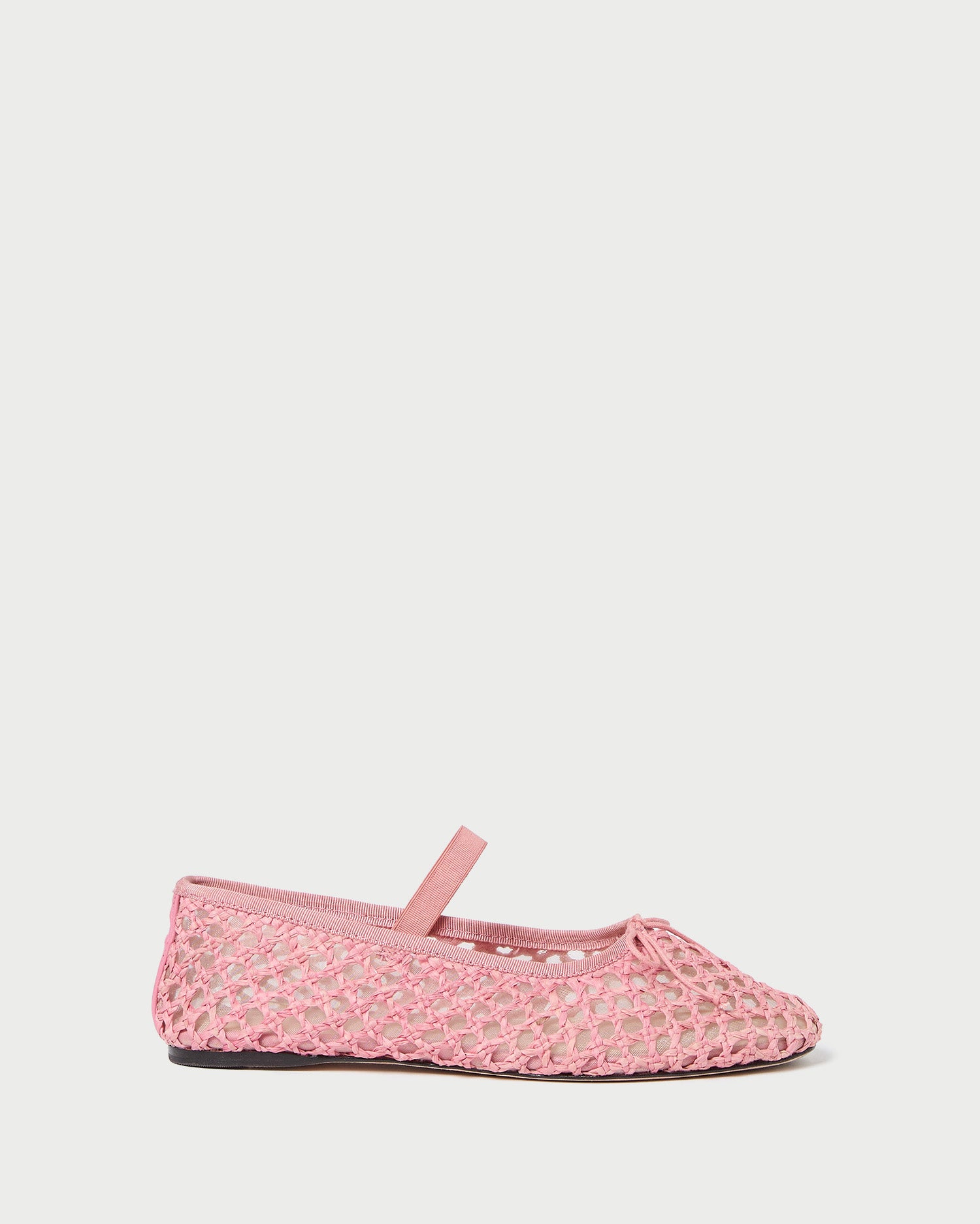 Leonie Pink Crochet Ballet Flats - Women's Comfortable Breathable Summer Shoes for Casual Wear, Beach & Wedding