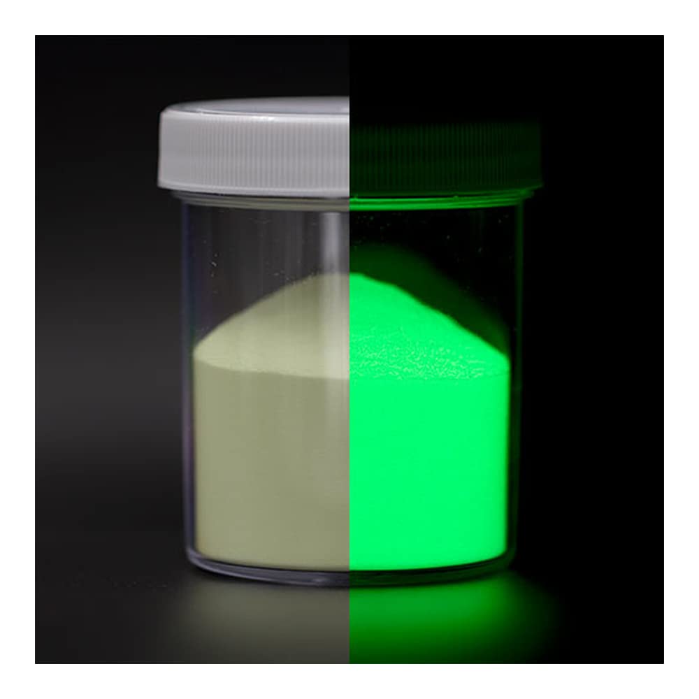 Americos Glow in The Dark Pigment Powder - Non-Toxic Luminous Powder for Slime, Nail Art, Resin Crafts, Paint Mixing | Perfect for DIY Projects, Night Events & UV Blacklight Parties (1oz/28.35g, Green)