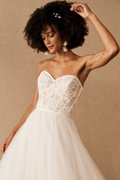 BHLDN Wtoo Clarinda Wedding Gown - Elegant Lace Bridal Dress for Beach, Garden & Formal Ceremonies
