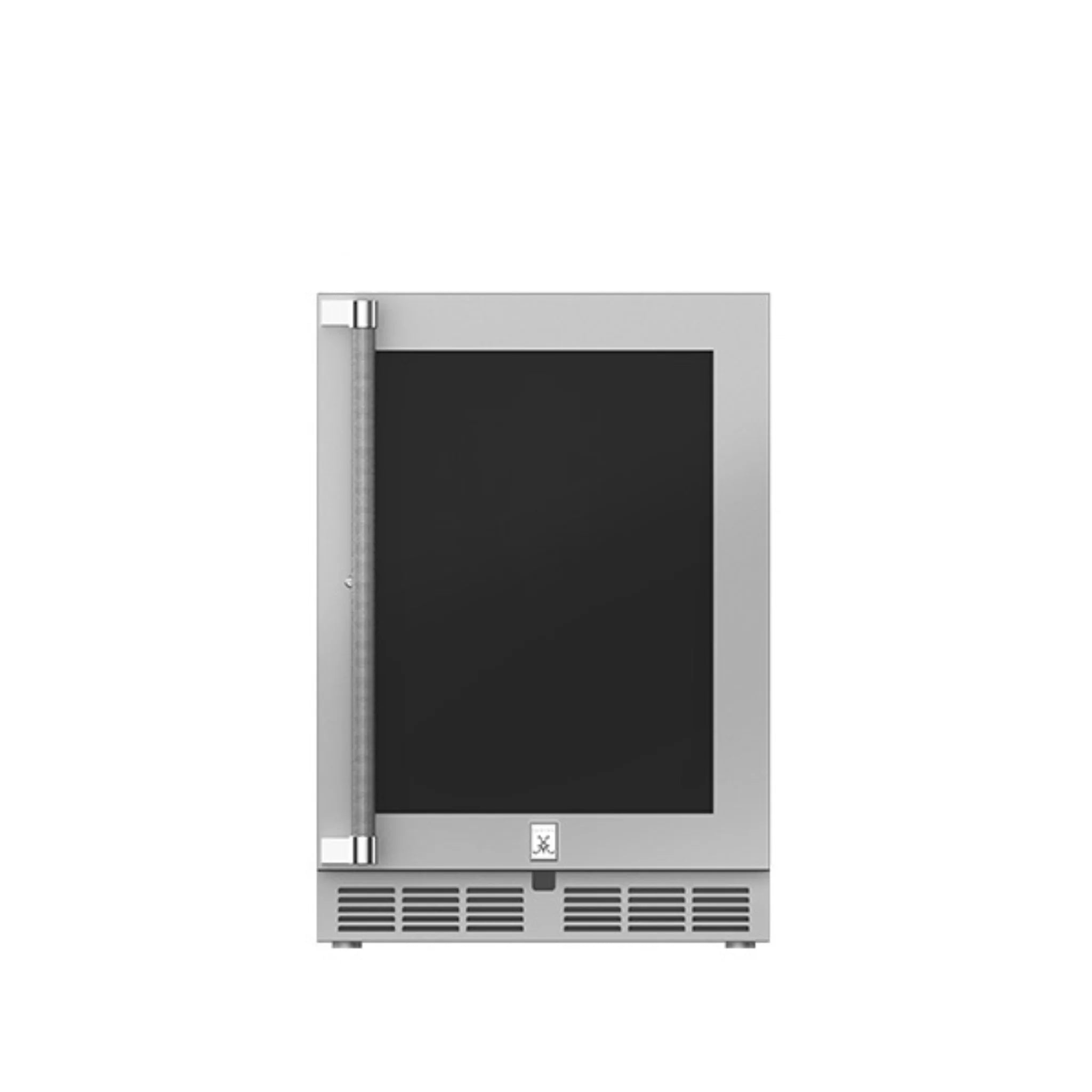 Hestan 24 Inch Outdoor Dual Zone Refrigerator with Glass Door, Wine Storage & Lock - Perfect for Patio, Backyard, and Outdoor Kitchen Use (Model GRWG24)