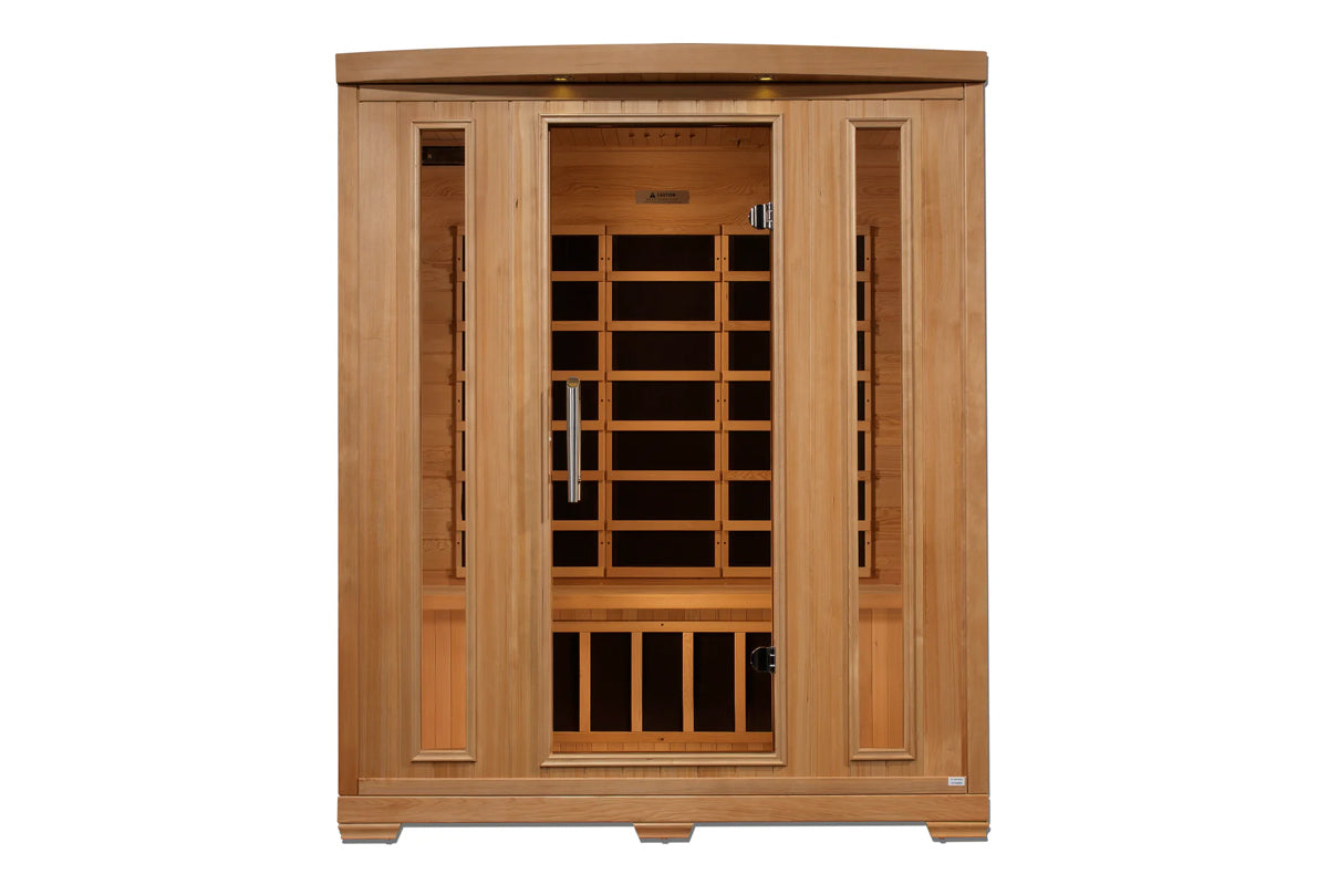 Pro 6 Melanie 3-Person Low EMF Far Infrared Sauna (2025 Model) - Home Spa Therapy for Relaxation & Detox