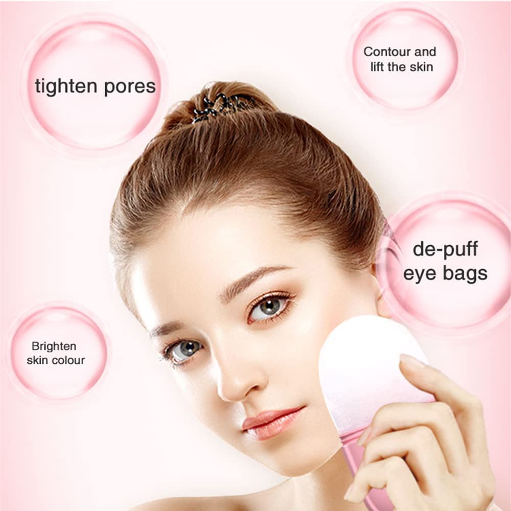 C7Gangani Ice Roller for Face - Cooling Face Massager for Men & Women | Reusable & Unbreakable Ice Cube Roller for Glowing Skin & Puffy Eyes Relief | Perfect for Morning Routine, Post-Workout Recovery & Skincare Therapy