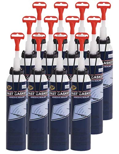 **Zep Fast Gasket Clear Silicone Rubber Bonding & Sealing Compound - 7 oz (Case of 12) - High-Temp, Waterproof Adhesive for Automotive, Plumbing & DIY Repairs**
