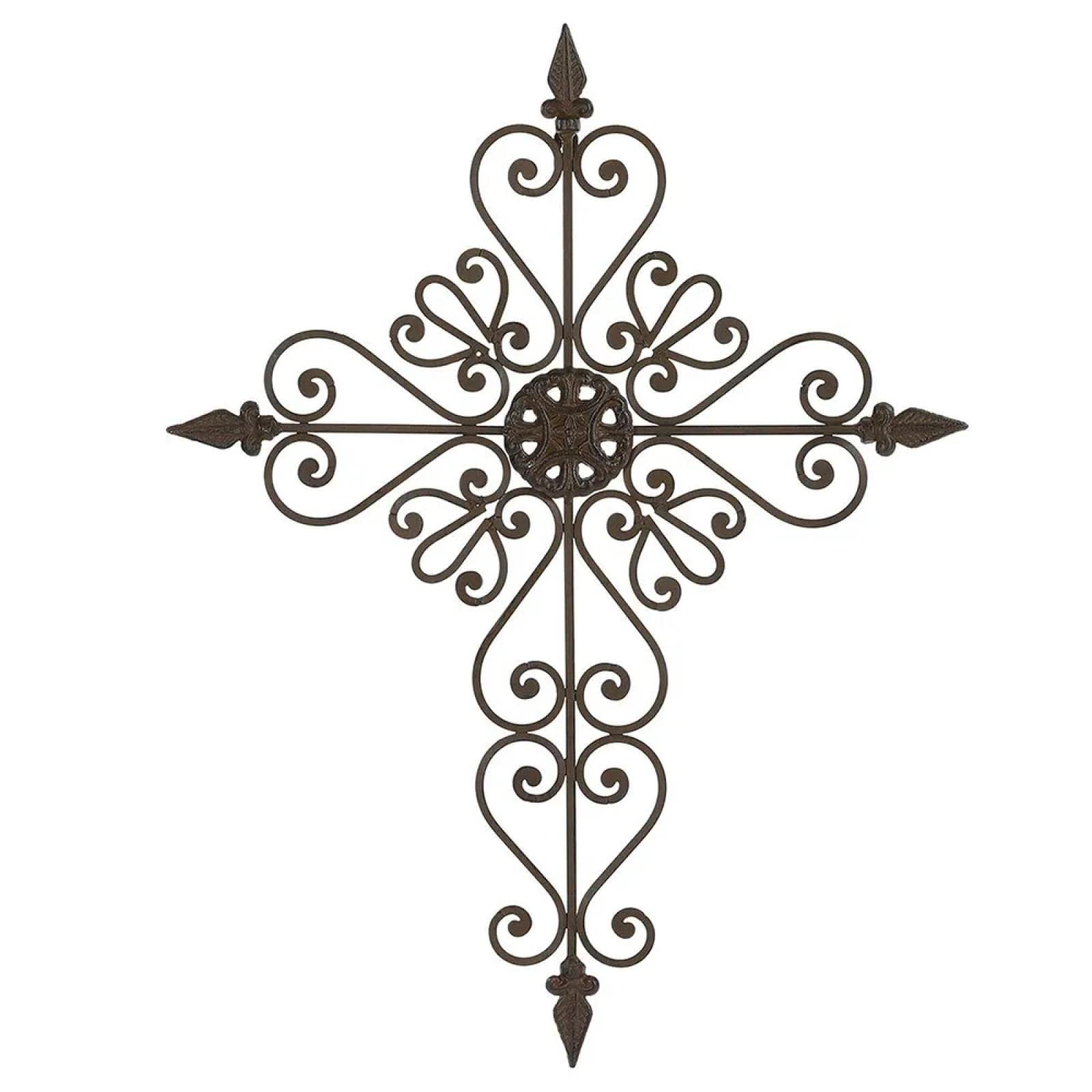 XISSG Metal Cross Arrow Wall Art Decor - Modern Home & Office Decoration for Living Room, Bedroom, and Entryway