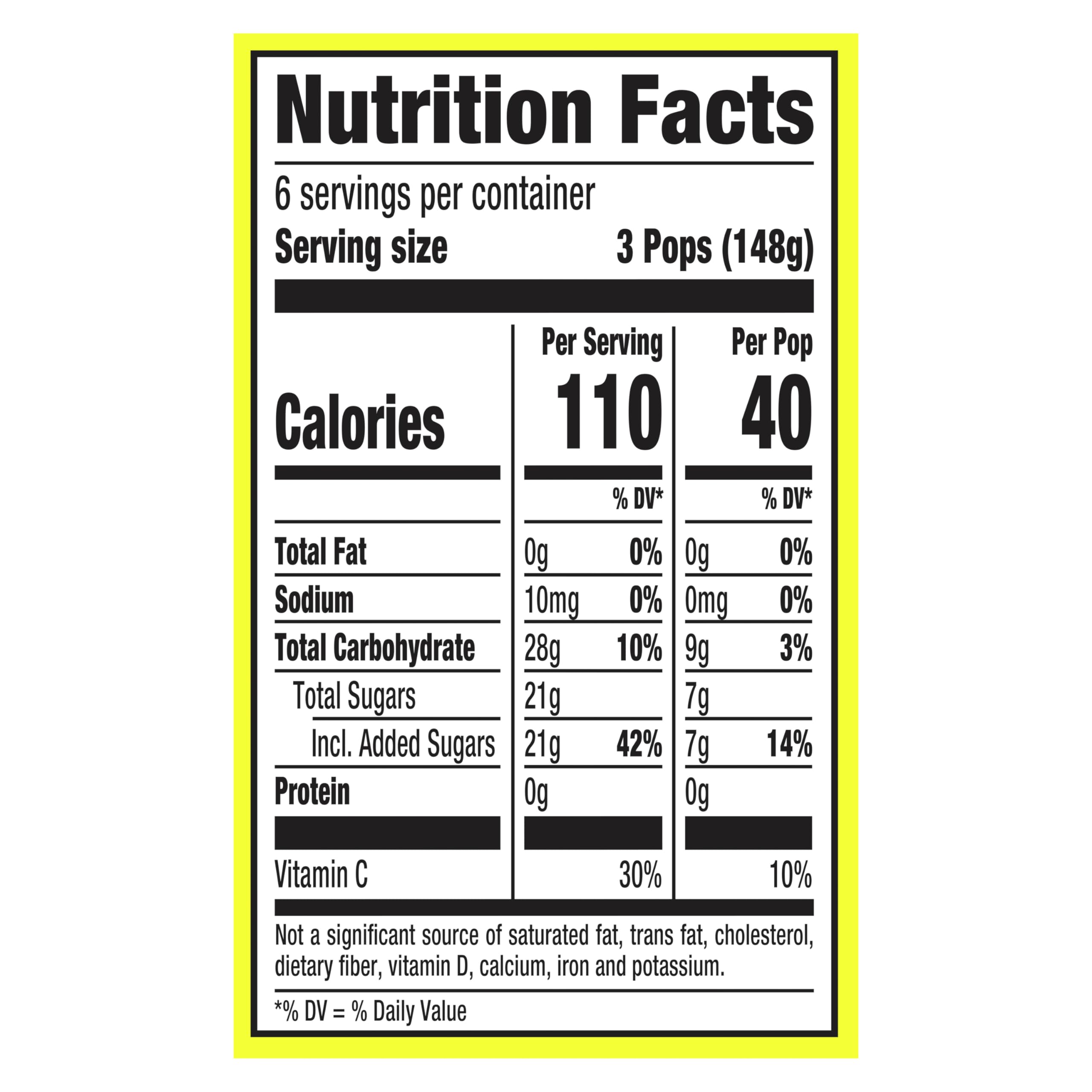 Popsicle Ice Pops - Orange, Cherry & Grape Flavored (18 Count) | Low-Calorie Frozen Treat (40 Calories Each) | Perfect for Summer Parties, Kids Snacks & Healthy Desserts