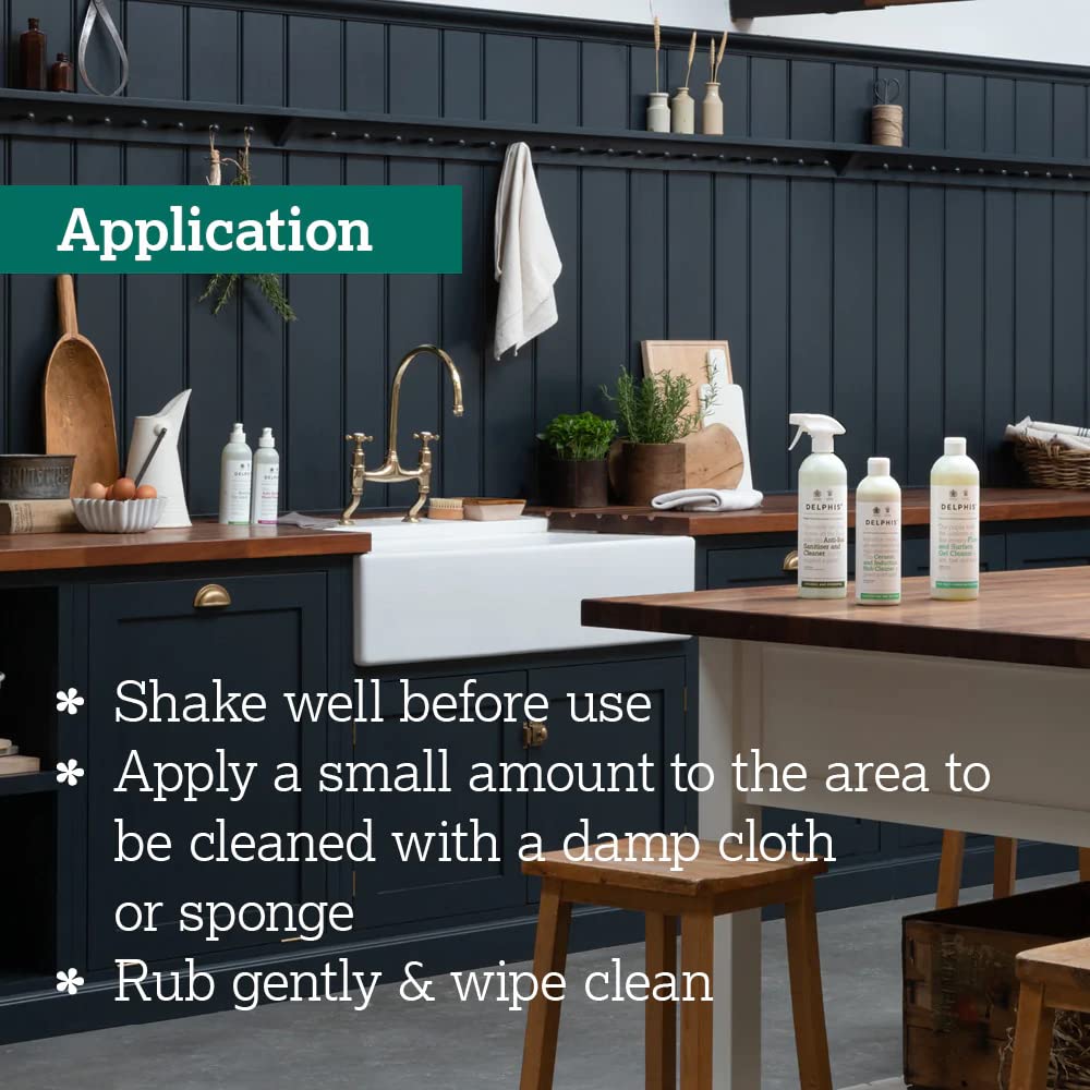 Delphis Eco Multi-Purpose Non-Scratch Cream Cleaner 500ml | Eco-Friendly Kitchen & Bathroom Surface Cleaner | Safe for Countertops, Tiles, Sinks & Appliances | Perfect for Grease Removal & Stain Cleaning