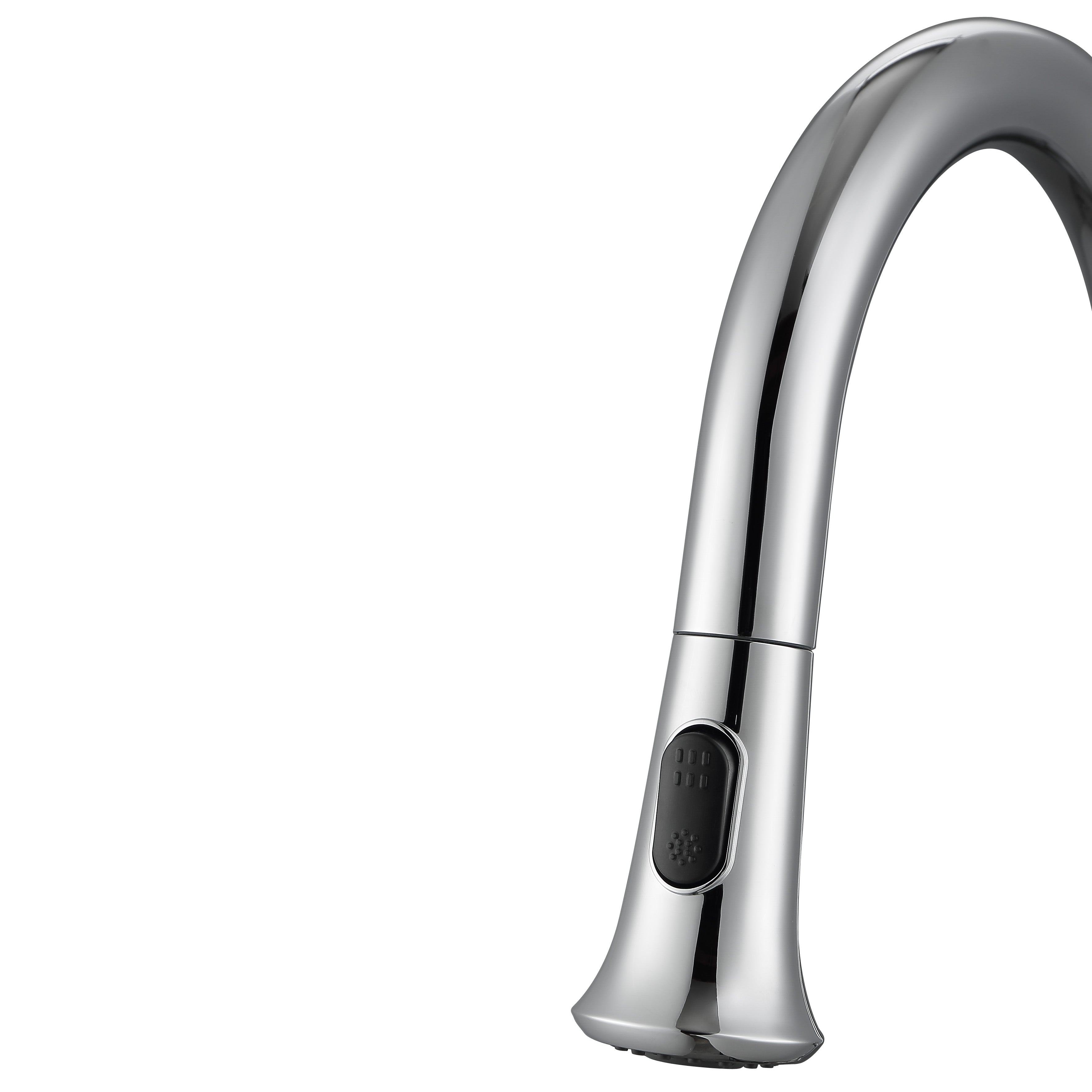 Chrome Rivella Pull Down Single Handle Dual Spray Kitchen Faucet - Perfect for Modern Home & Restaurant Sinks