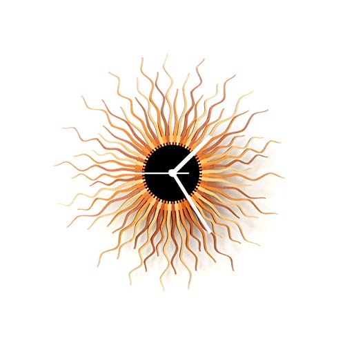 16 Inch Large Copper Wall Clock - Handmade Medusa Design, Contemporary Eclectic Decor for Living Room, Bedroom & Office - Modern Home & Office Décor