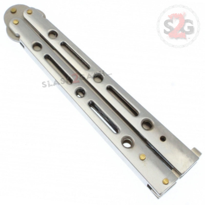 JUMBO 5 Hole Butterfly Knife - Giant 10 Inch Balisong Trainer with 6 Color Options | Perfect for Beginners, Tricks Practice & Collection