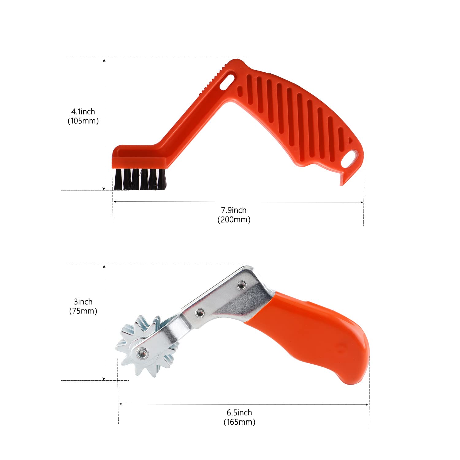 SPTA Polishing Pad Conditioning Brush & Spur Tool Set - Professional Car Buffing Pad Cleaner for Wool & Foam Pads - Perfect for Auto Detailing, Polishing & Waxing Applications