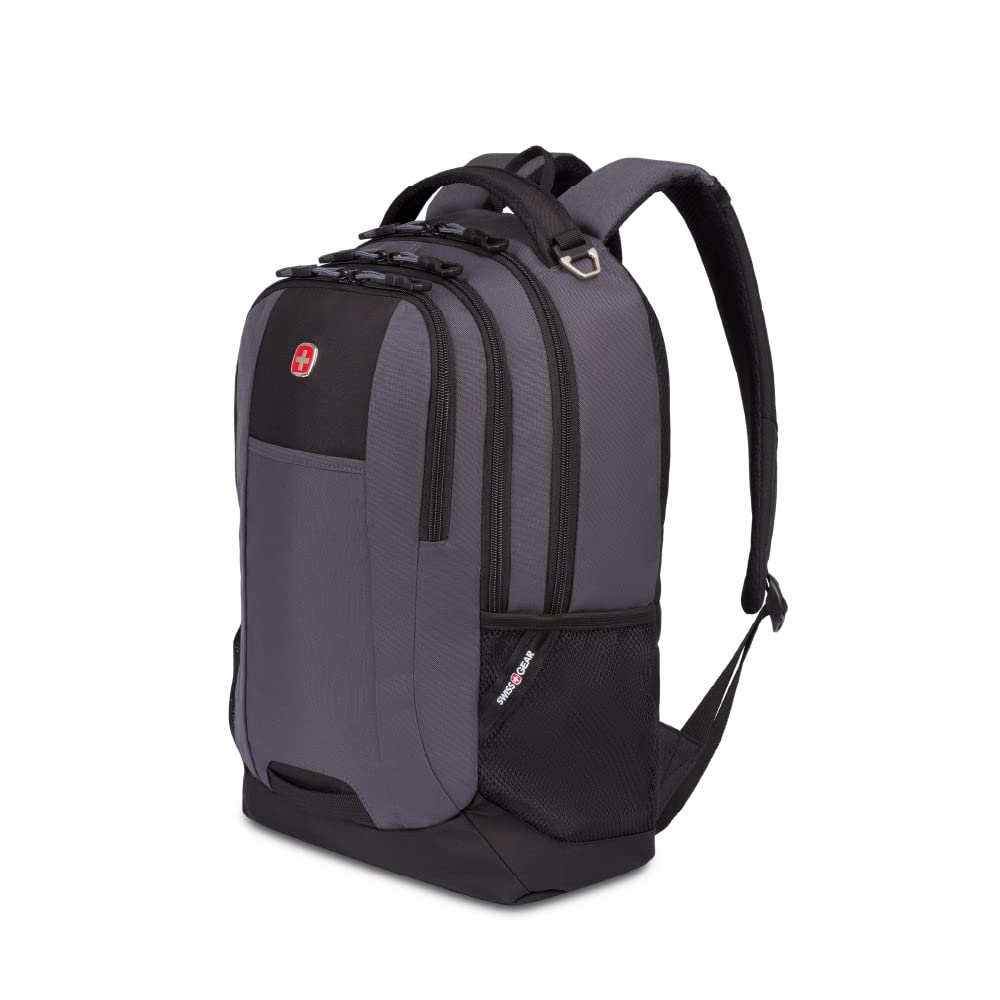SwissGear Cecil 5505 18-Inch Laptop Backpack for Men & Women - Durable Dark Grey/Black Business Travel Backpack - Perfect for Work, School, College & Commuting
