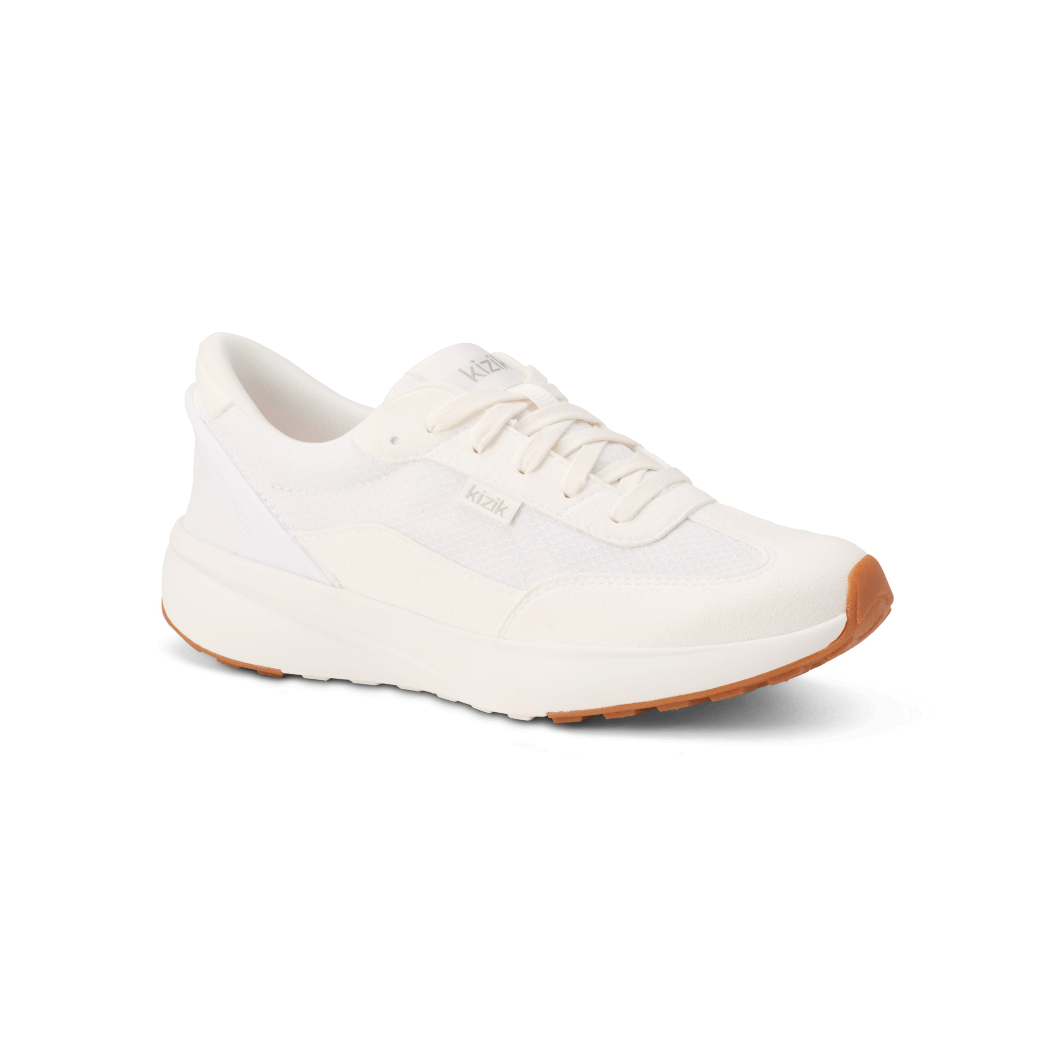 Women's Charlotte Bright White Sneakers - Comfortable Casual Walking Shoes for Everyday Wear, Gym & Travel