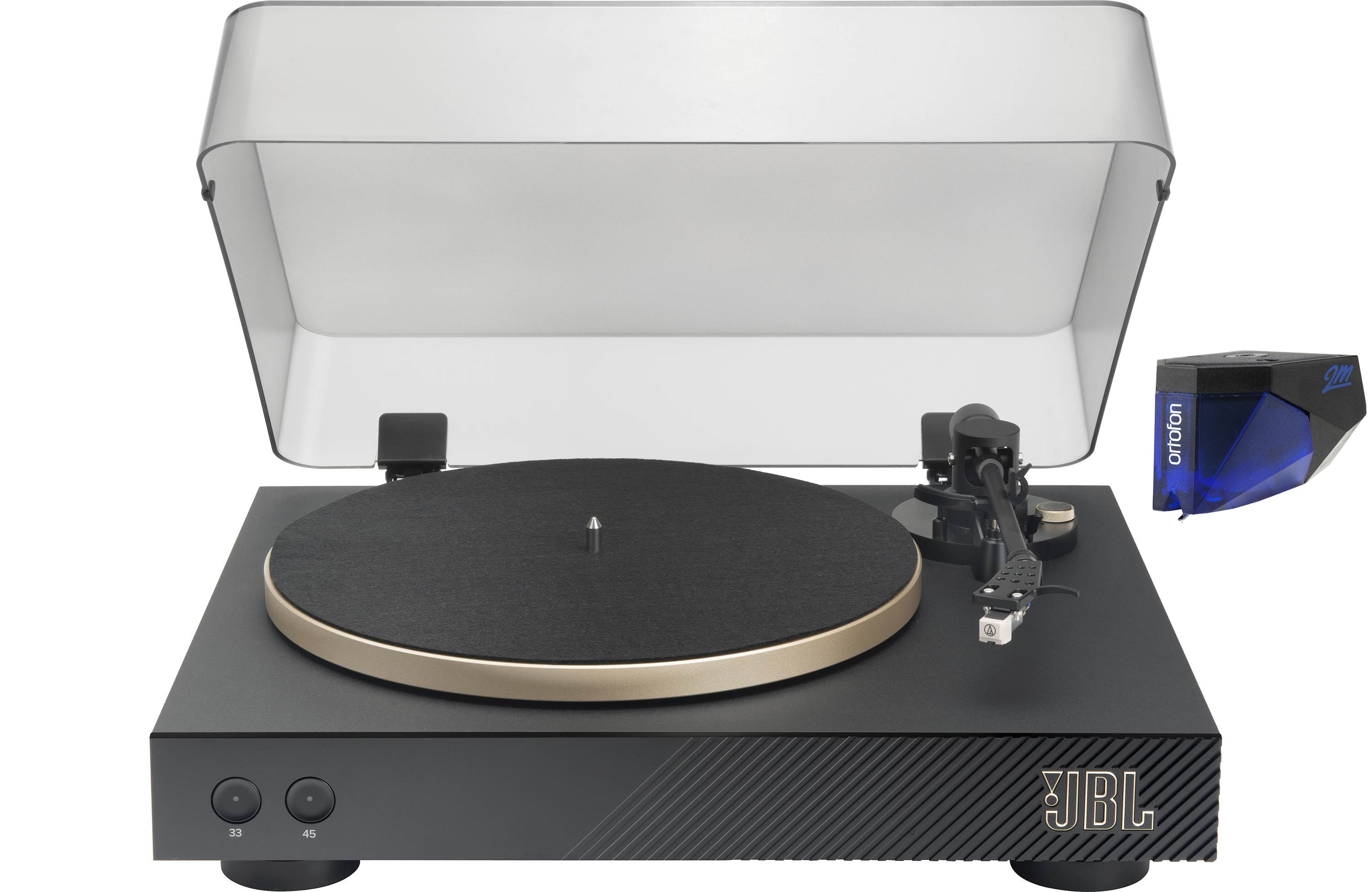 JBL Spinner BT Semi Automatic Turntable with Pre-Mounted Cartridge, Phono Preamp & Bluetooth - Wireless Vinyl Record Player for Home, Studio & DJ Use