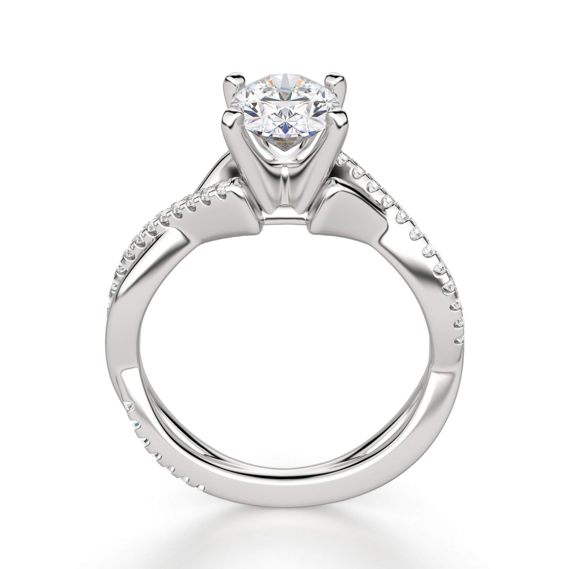 4 CT Oval Moissanite Engagement Ring Wedding Bridal Set, Diamond Anniversary Ring, Solitaire Halo-Setting Vintage Silver Ring for Women - Perfect for Proposals, Weddings & Special Occasions