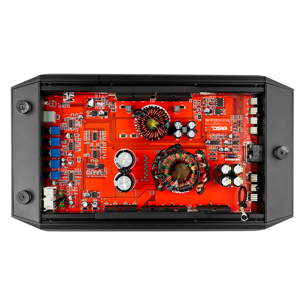 DS18 GEN-X1800.1D Class D Monoblock Car Amplifier - 1800W RMS Power, 1 Ohm Stable, High Performance Bass Boost - Perfect for Car Audio Systems & Subwoofer Upgrades