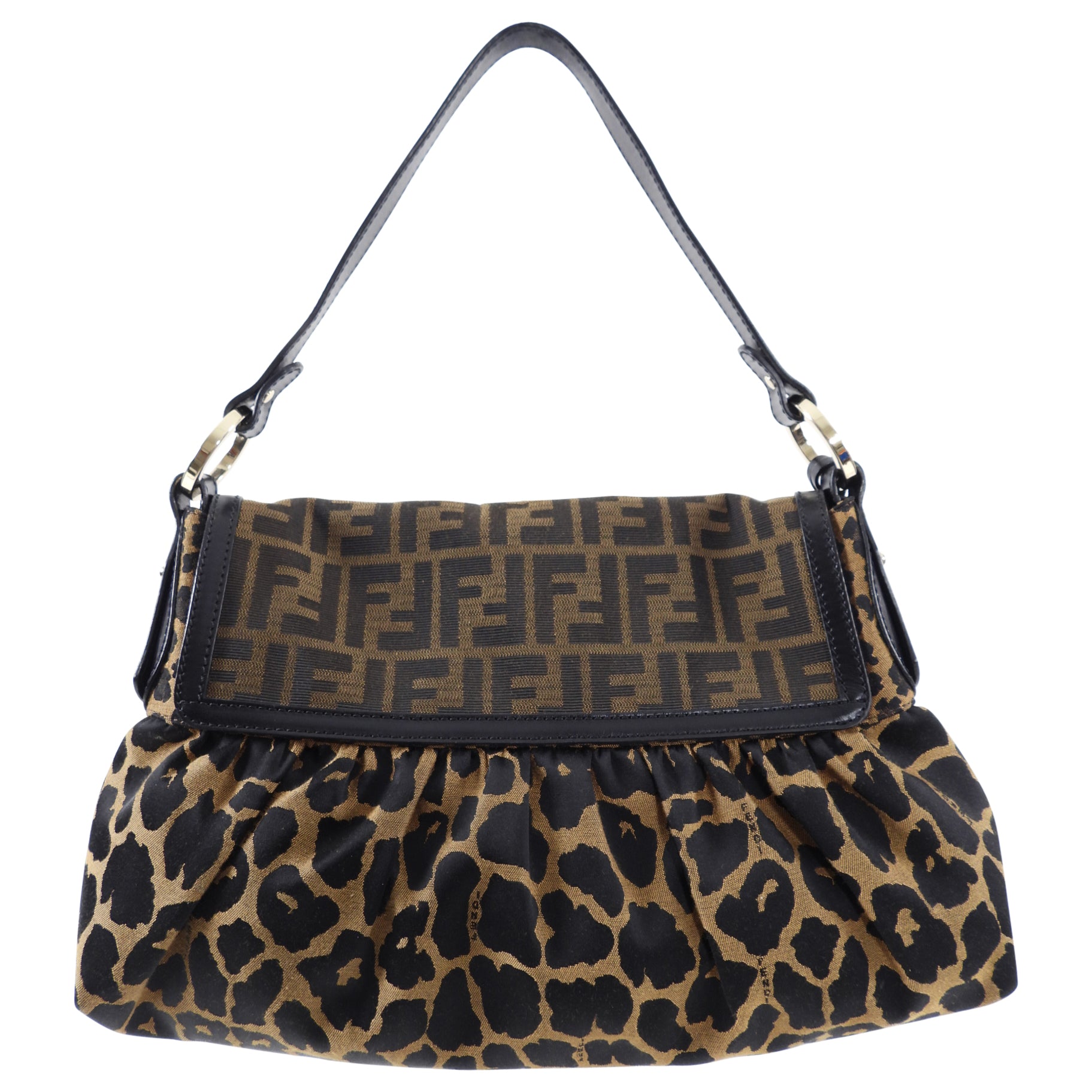 Fendi Monogram Zucca and Leopard Print Chef Bag - Stylish Designer Tote for Cooking, Baking, and Kitchen Organization