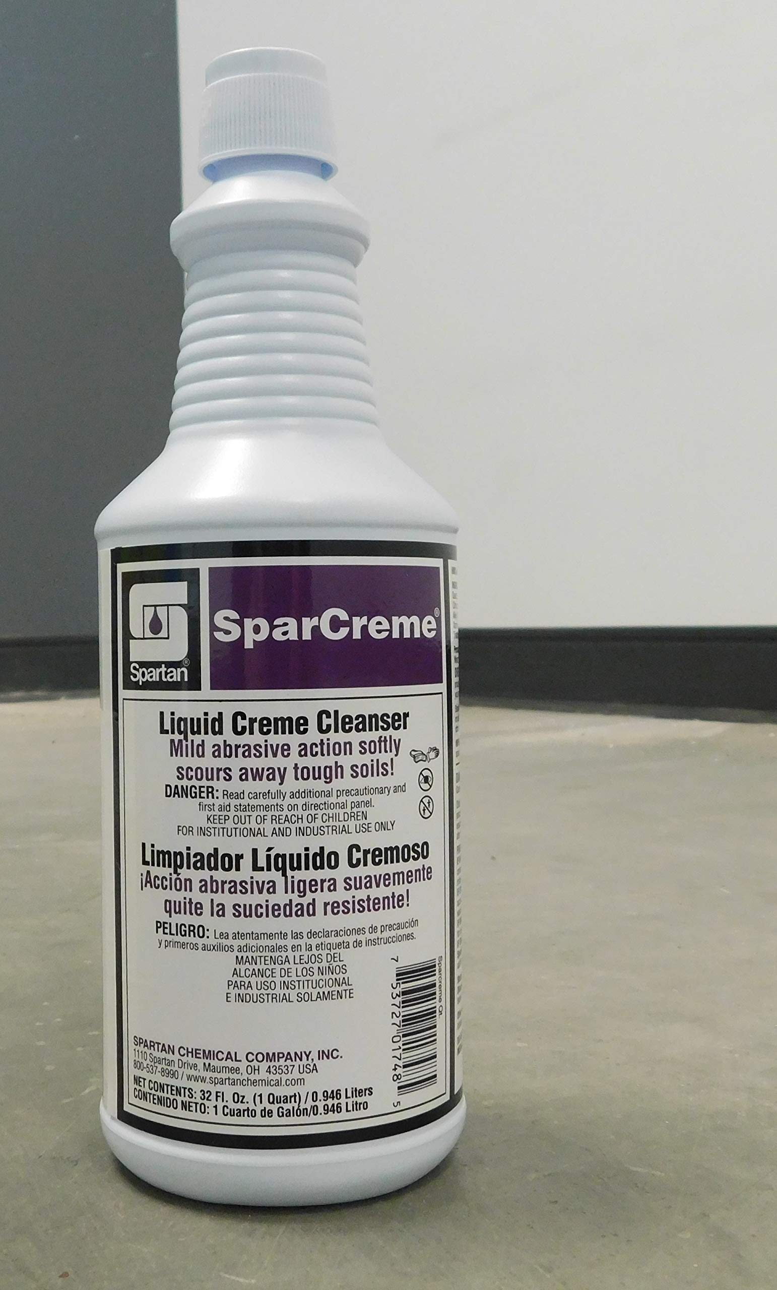 SparCreme Heavy-Duty Restroom Cleaner #732003 - 12 Quarts per Case (1 Case) - Ideal for Commercial Bathrooms, Hospitals, and High-Traffic Areas