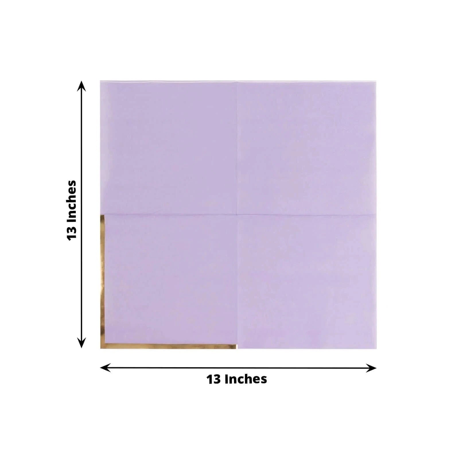 50 Pcs 2-Ply Premium Cocktail Napkins with Elegant Gold Rim - Perfect for Dinner Parties, Weddings & Special Events