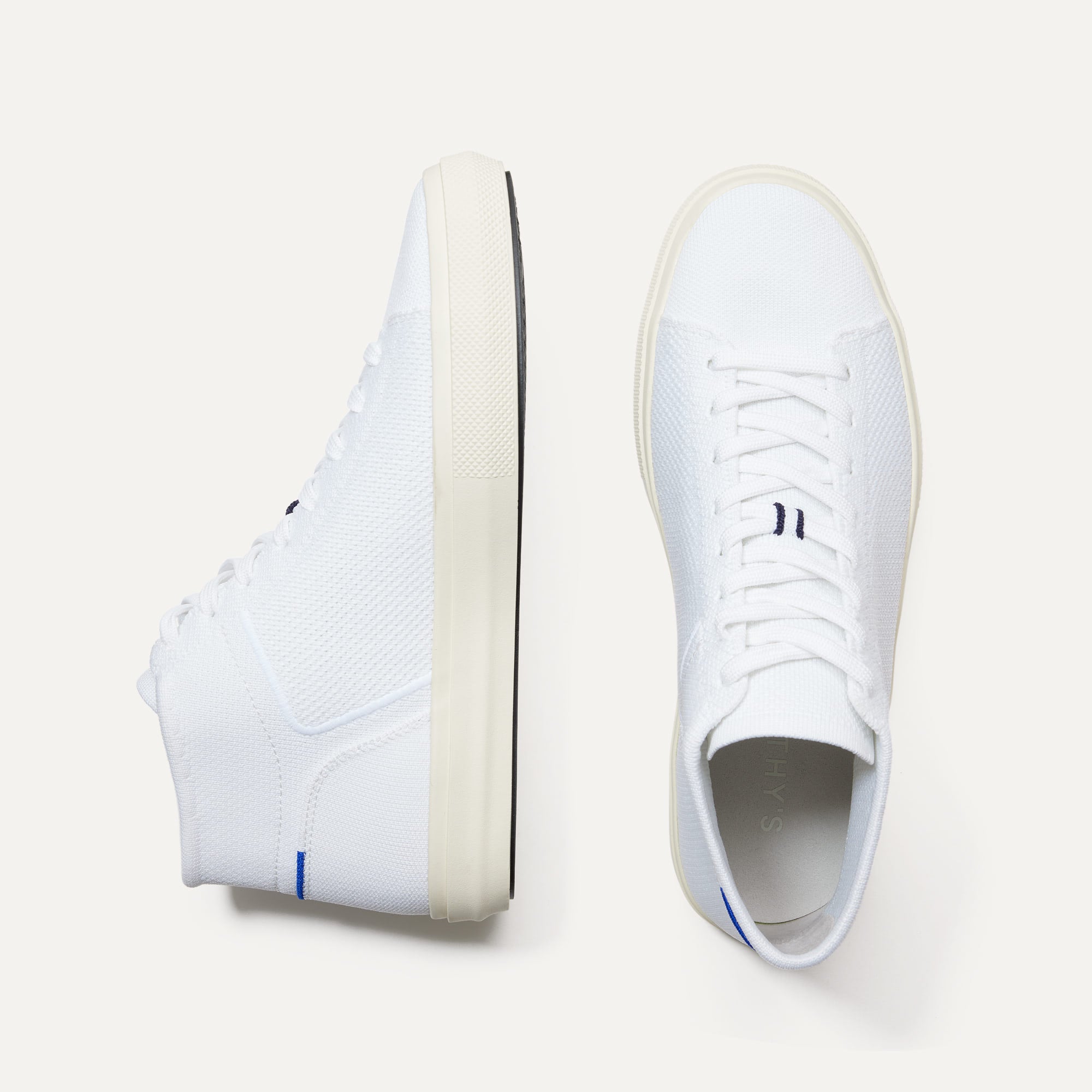 Men's High Top Sneakers - Bright White Casual Shoes for Streetwear & Urban Fashion | Perfect for Daily Wear, Gym, and Running
