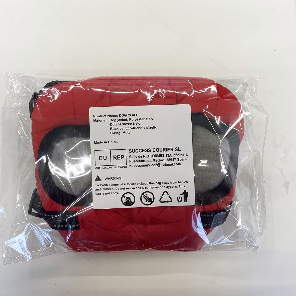 **Waterproof Dog Winter Jacket with Harness - Warm Vest for Small, Medium & Large Dogs - Ideal for Cold Weather Walks & Outdoor Adventures**
