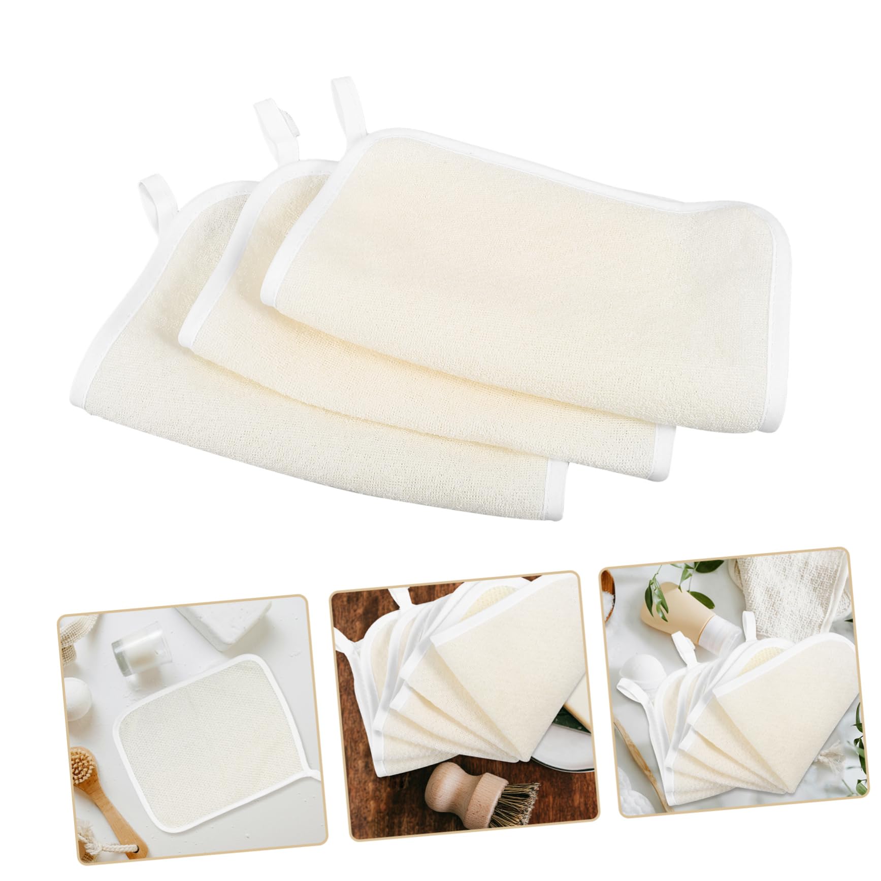 Exfoliating Washcloth Set - Soft Bath & Face Scrub Towels for Dead Skin Removal - Gentle Exfoliation for Daily Shower & Spa Use at Home
