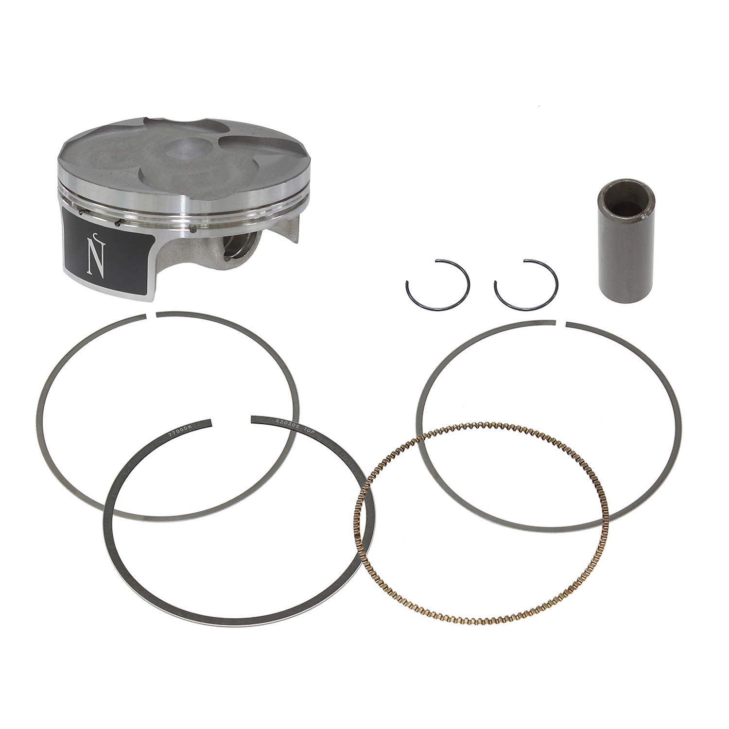 FX-30039-B Piston Kit - 0.01 Oversize (76.97mm) High Compression 13.4:1 for Engine Rebuild | Performance Upgrade for Racing, Motorcycle & ATV Engines