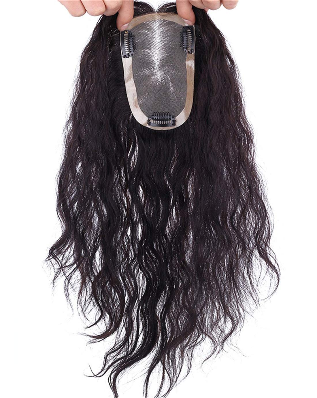 3.5x6 Inch Handmade Mono Forehead Topper Wiglet for Women with Thinning Hair - 12