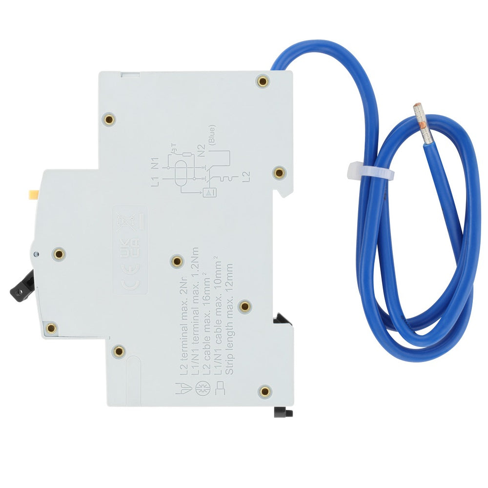 BG Fortress Type A Double Pole 40A B Curve RCBO Circuit Breaker for Home & Commercial Electrical Safety | CUCRB40DPA