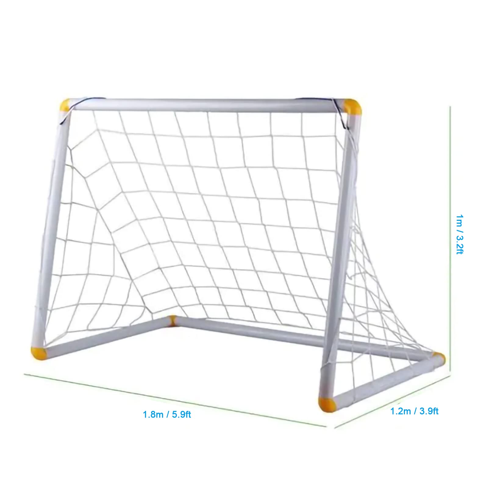 Premium Full Size Soccer Goal Net - Durable Replacement Football Net for Training & Matches - Perfect for Backyard, School, and Club Soccer Practice