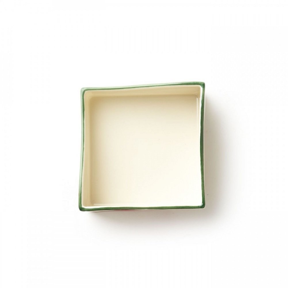 Vietri Old St. Nick Ceramic Napkin Holder - 5.5