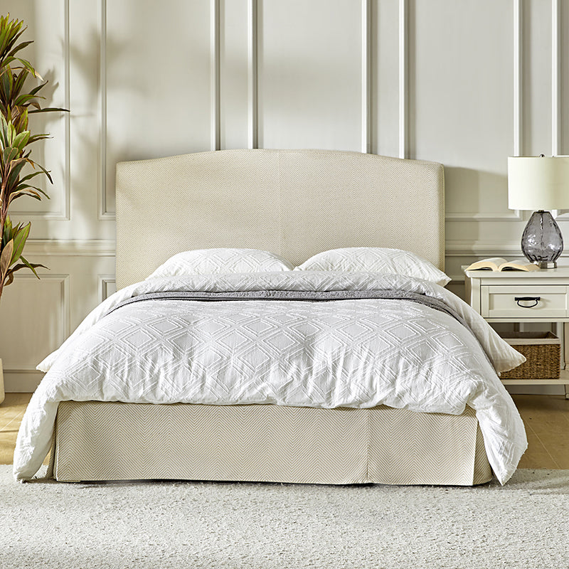 Amadeus Upholstered Platform Bed with Removable Washable Slipcover - Queen Size Bed Frame for Modern Bedroom Decor | Perfect for Master Bedroom, Guest Room & Apartment Sleeping