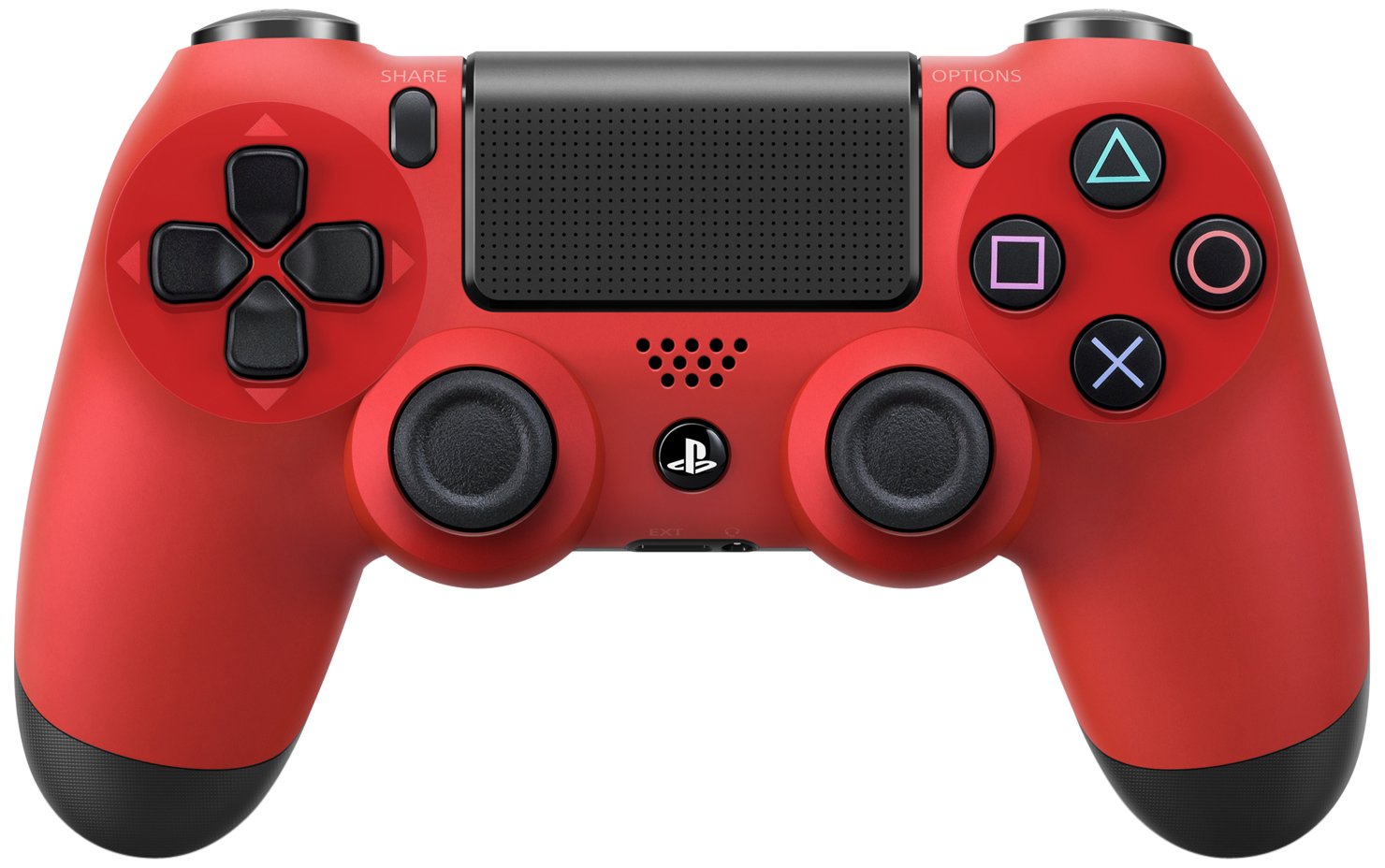 Refurbished Sony DualShock 4 Wireless Controller for PlayStation 4 - Magma Red | Official PS4 Gamepad | Perfect for Gaming, Streaming & Multiplayer Sessions