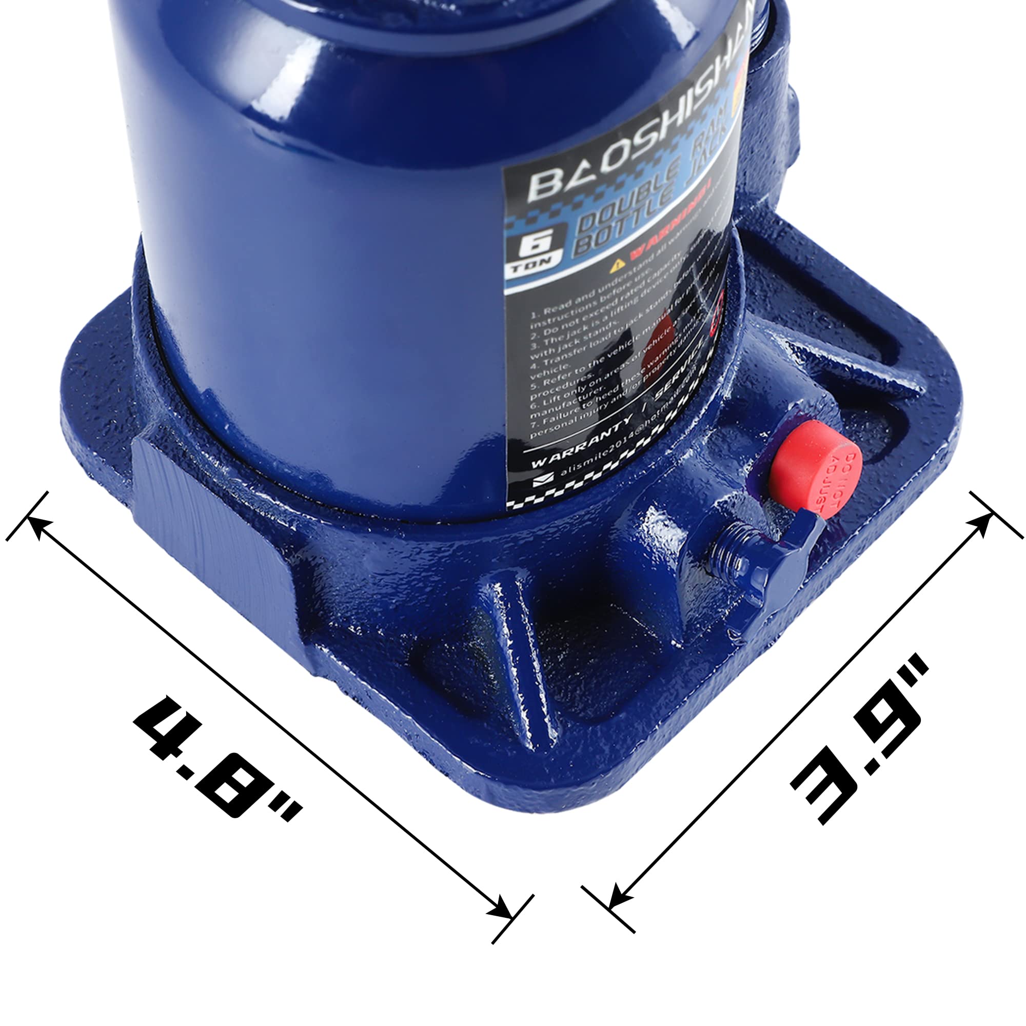 BAOSHISHAN 3 Ton & 6 Ton Hydraulic Bottle Jack Set - Heavy Duty Car Lift Jack for Vehicle Repair, Tire Change, and Auto Maintenance - Perfect for Home Garage, Auto Shops, and Emergency Roadside Use