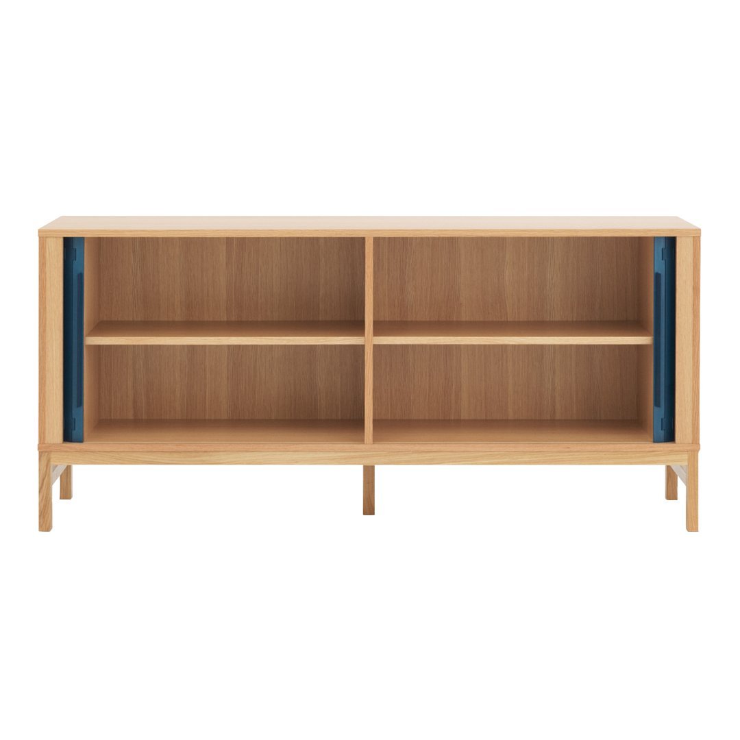Modern Jalousie Sideboard Buffet Cabinet - Stylish Storage for Dining Room, Living Room & Entryway - Perfect for Organizing Dishes, Linens & Home Decor