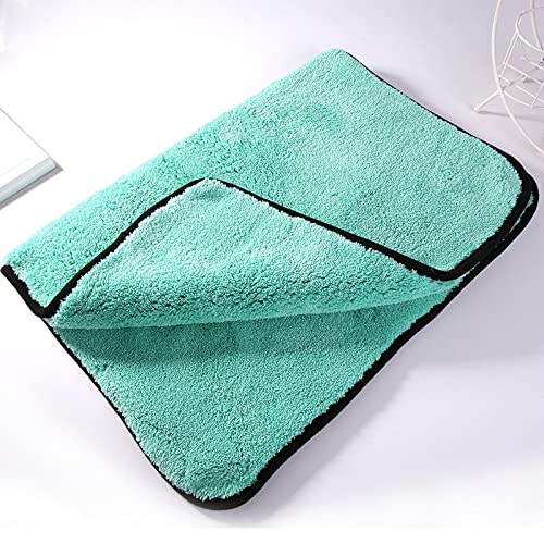 EMFYL 1pc 1200GSM Premium Microfiber Towel for Car Wash & Detailing - Ultra Soft Plush Buffing & Drying Cloth (50x70cm) - Ideal for Auto Cleaning, Waxing & Polishing