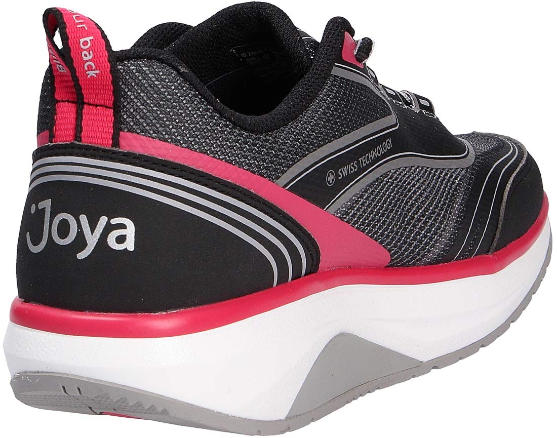 JOYA ID Zoom II Women's Black & Pink Textile Walking Shoes - Lightweight Comfortable Sneakers for Women, Perfect for Walking, Running, Gym Workouts and Daily Wear