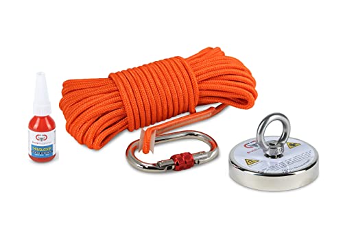 Brute Magnetics 1000lb Pull Force Magnet Fishing Kit with 3.54