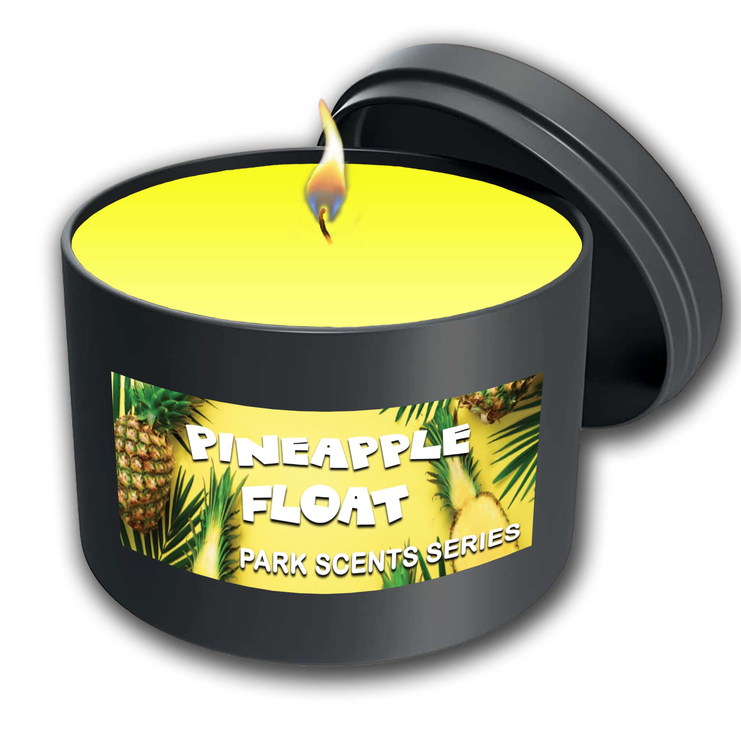 Pineapple Float™ Scented Candle - Tropical Coconut Pineapple Aroma Wax Melts, 14oz Soy Candle for Home, Spa, Yoga & Relaxation - Perfect for Beach House, Vacation Vibes & Summer Decor