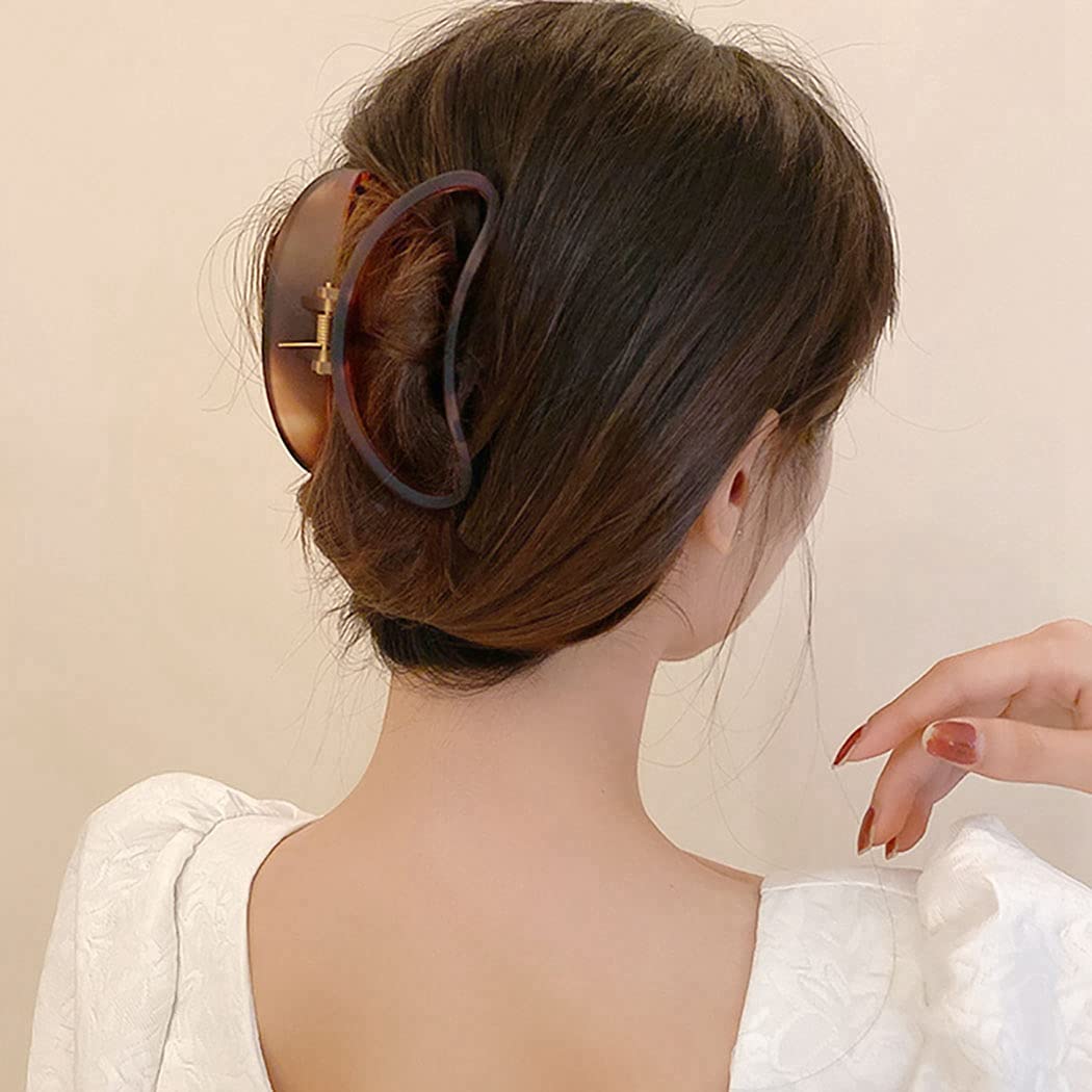 Licogel 5PCS Strong Hair Claw Clips for Women - Large Jaw Clips Barrettes for Thick Hair, Fashion Hair Accessories for Ladies & Girls - Perfect for Ponytails, Buns and Everyday Hairstyles