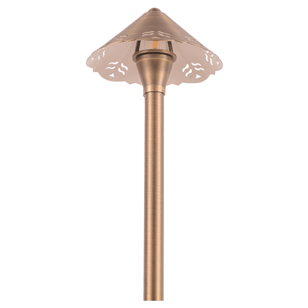 PLB12 4x/8x/12x Brass LED Pathway Lights - 3W 3000K Warm White Low Voltage Outdoor Landscape Lighting for Garden, Yard, Walkway, and Driveway Illumination