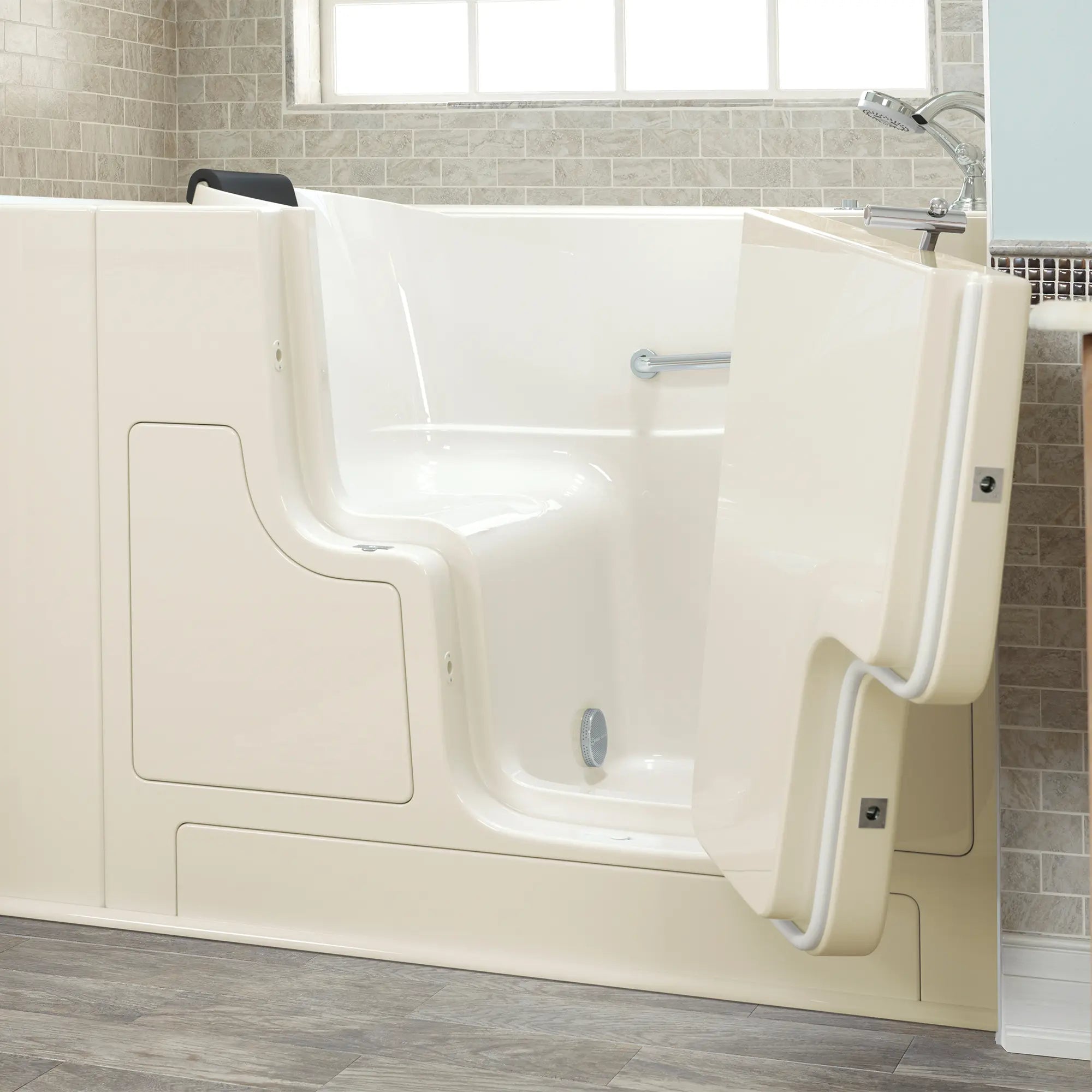 Premium 30 x 52 Inch Gelcoat Walk-In Bathtub with Soaker System & Right Hand Drain - Ideal for Elderly & Mobility Assistance, Spa-Like Relaxation at Home