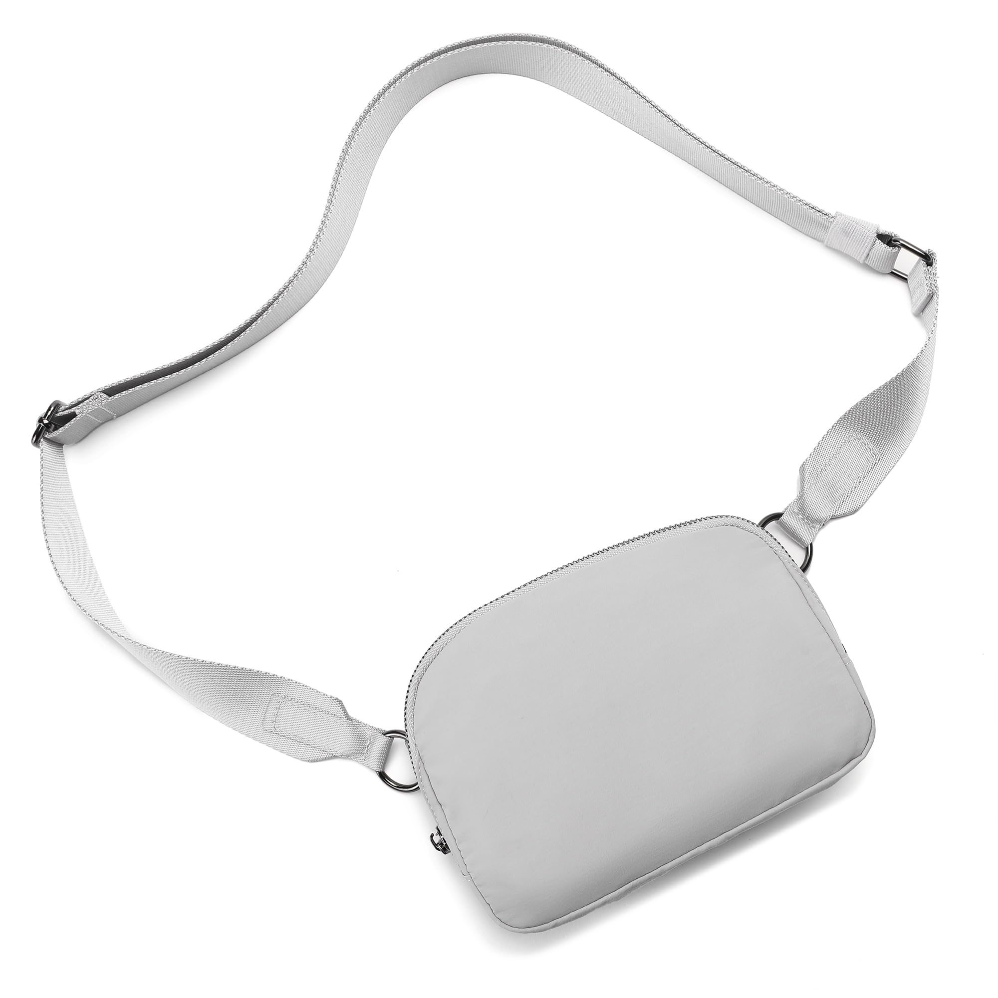 Women's Adjustable Crossbody Bag with Phone Pocket - Stylish Small Purse & Fanny Pack for Everyday Use, Travel & Shopping - Grey