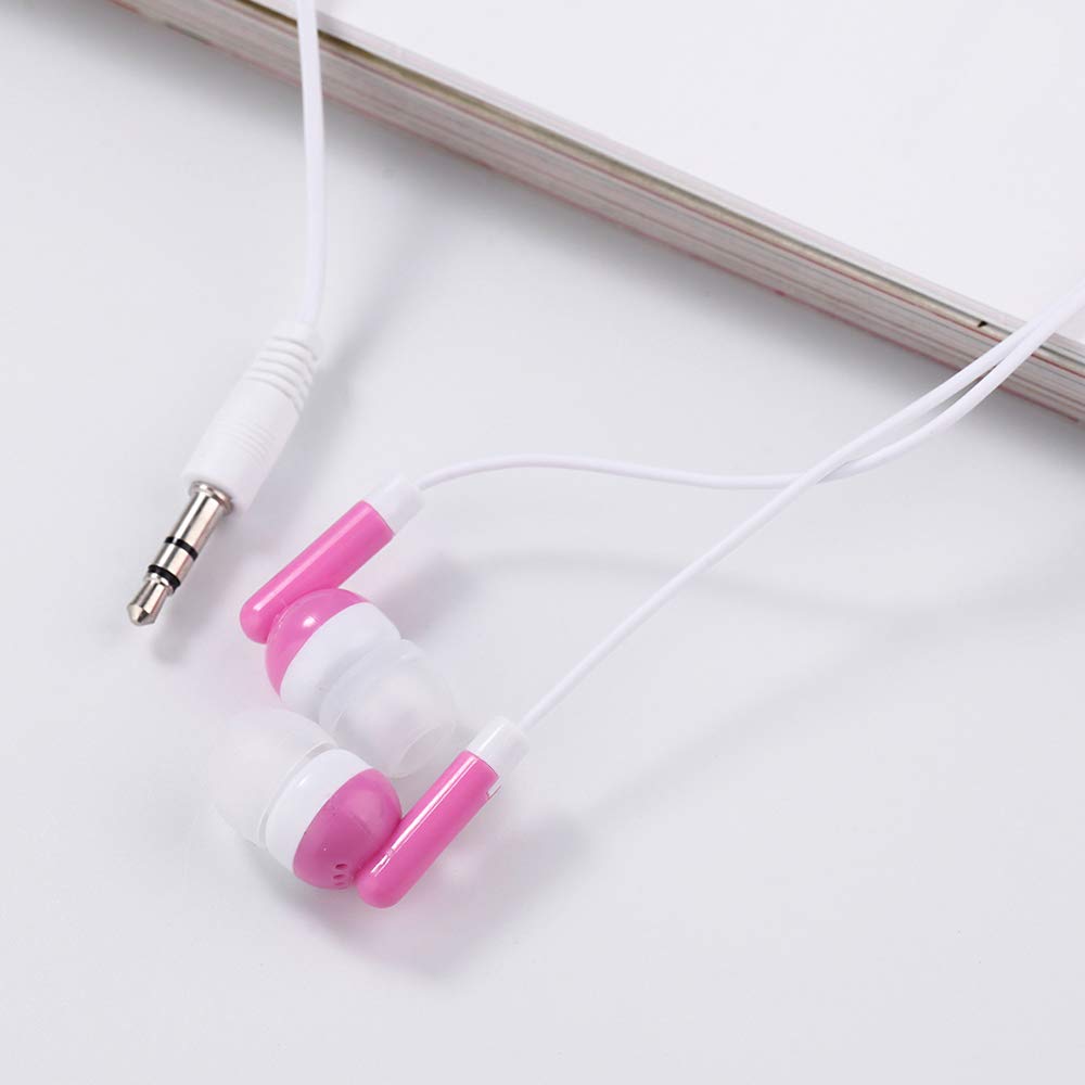Wholesale Bulk Kids Earbuds Headphones - 200 Pack Multi-Colored Disposable Earphones Individually Bagged for School, Classroom & Library Use - Perfect for Students, Teachers & Educational Institutions