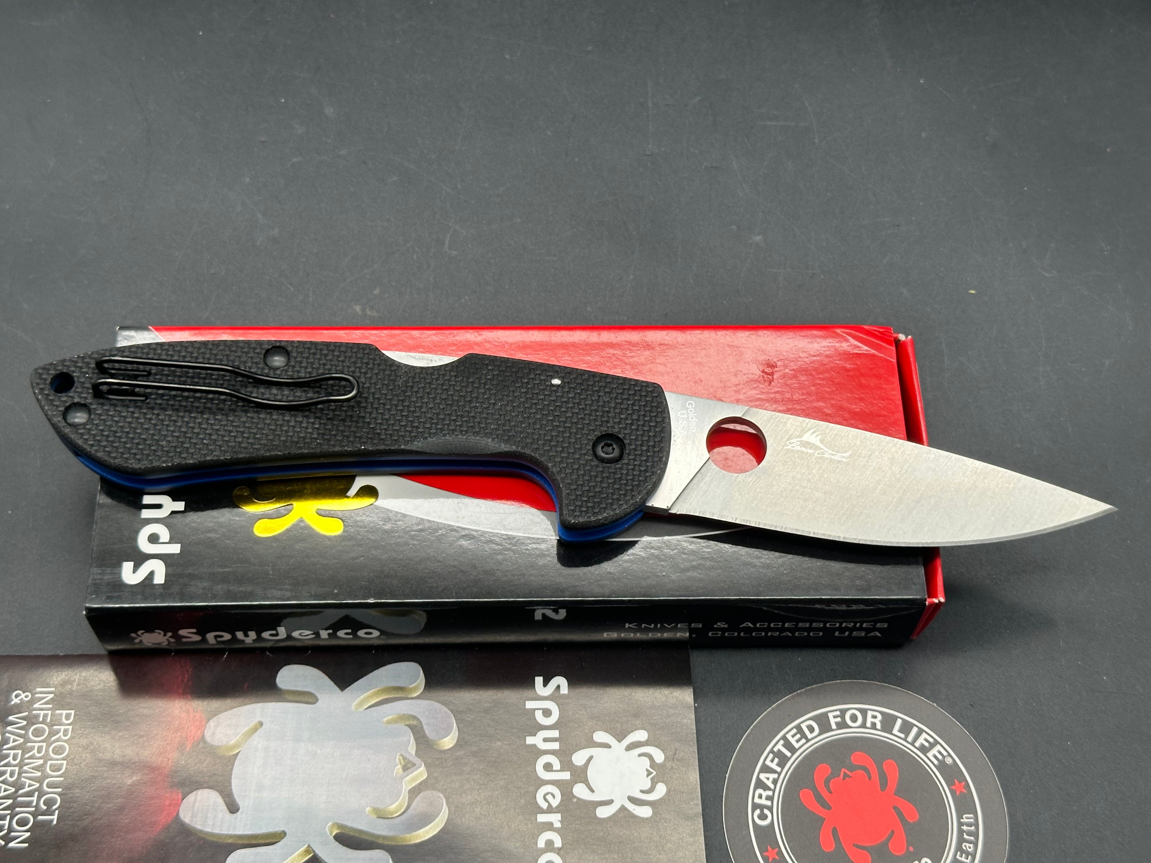 Spyderco Siren Lockback Folding Knife - LC200N Stainless Steel Blade - EDC, Outdoor, Camping & Survival Gear