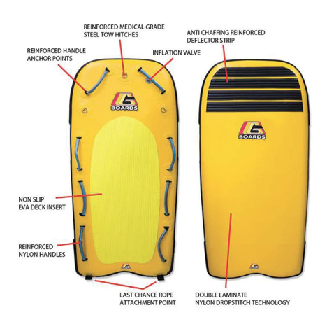 Inflatable G Boards Sled for Snow - Lightweight & Durable Winter Sled for Kids & Adults - Perfect for Snow Tubing, Backyard Sledding & Winter Sports Fun
